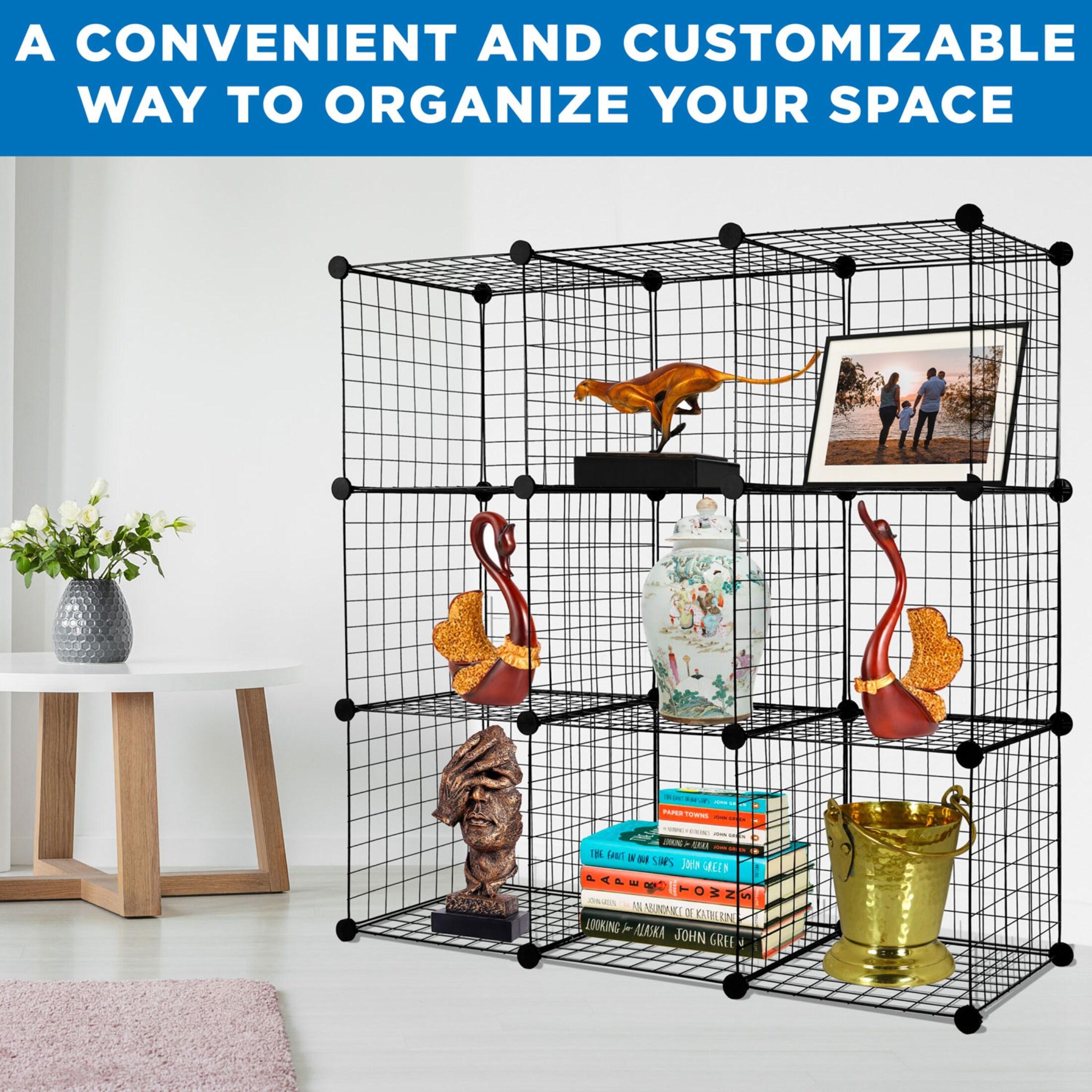 Work-It! Wire Cube Storage Organizer | Set of 9