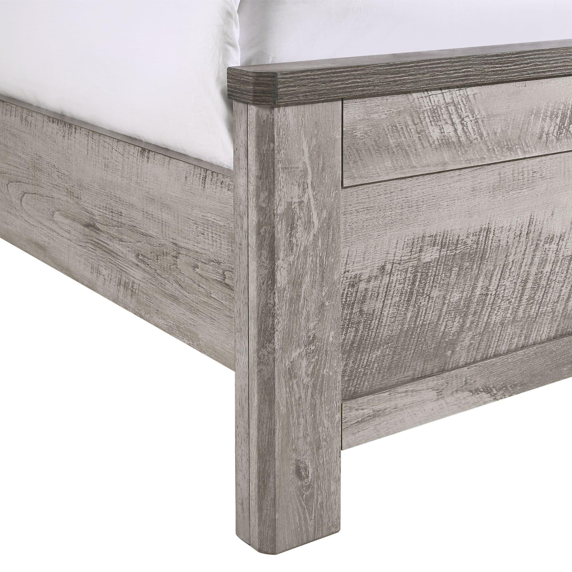 Adam Panel Bed Gray - Picket House Furnishings