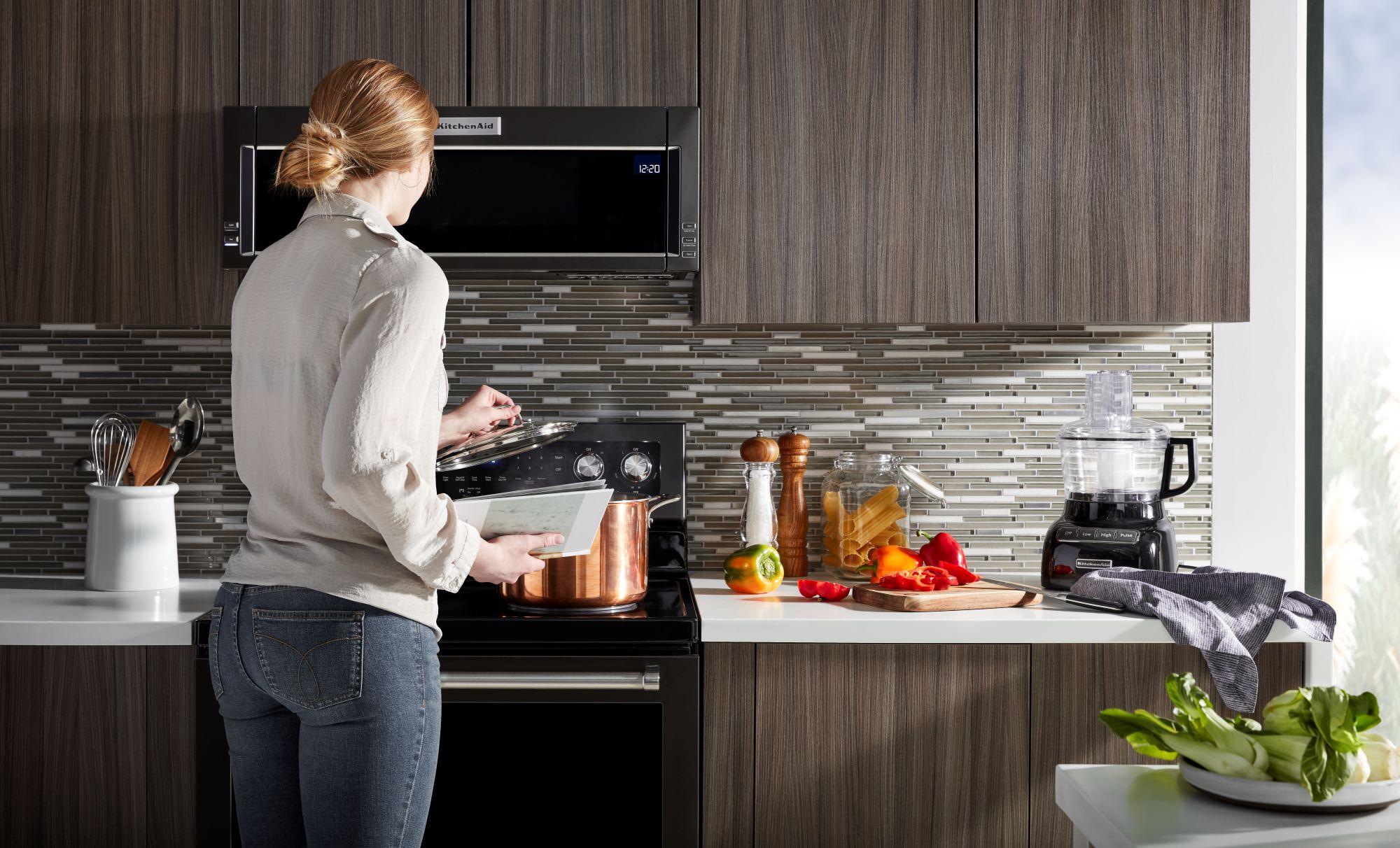 KitchenAid 30" Black Stainless Electric Convection Range with Sabbath Mode