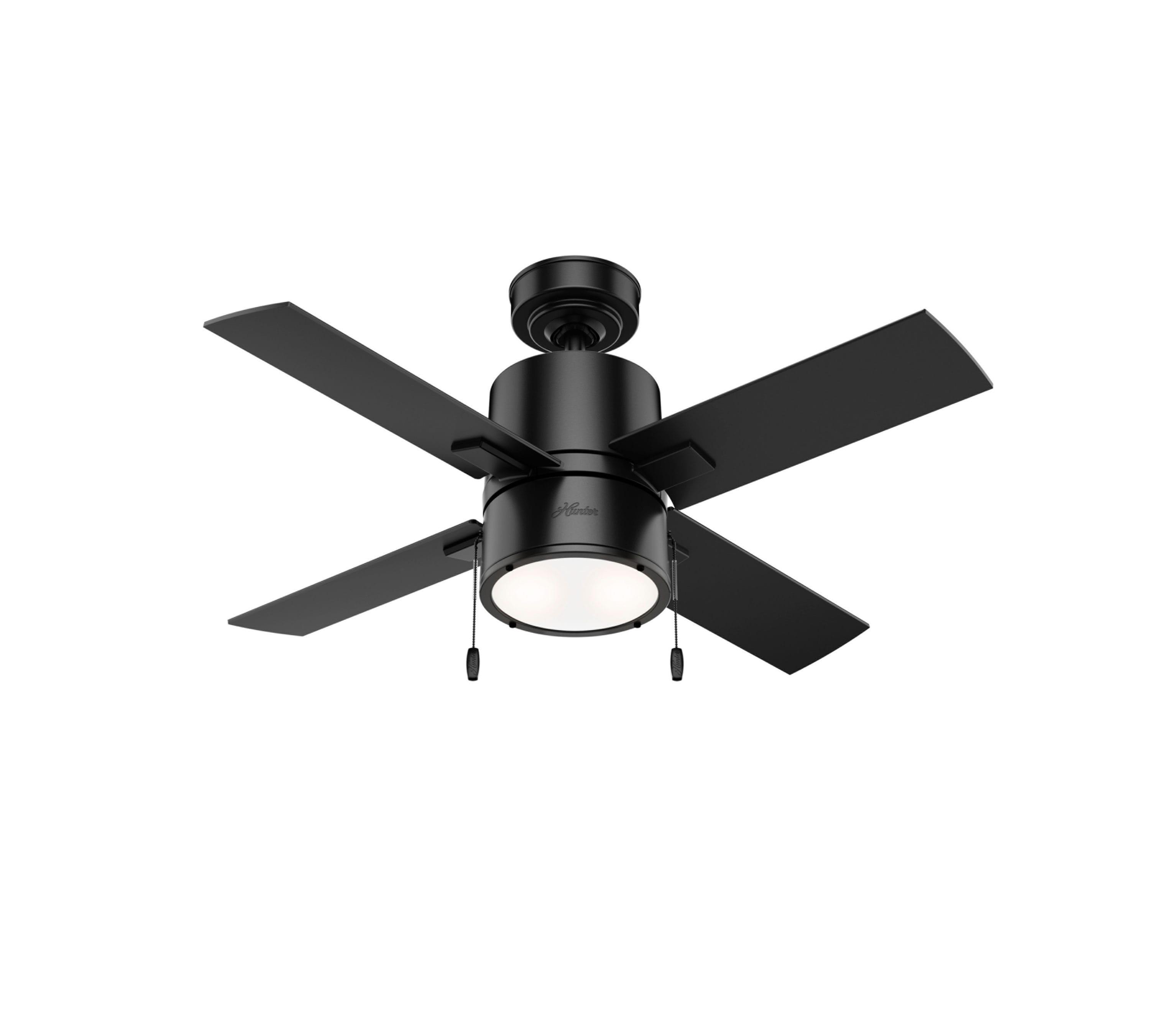 Hunter Fan 42" Beck 4 - Blade Standard Ceiling Fan with Pull Chain and Light Kit Included