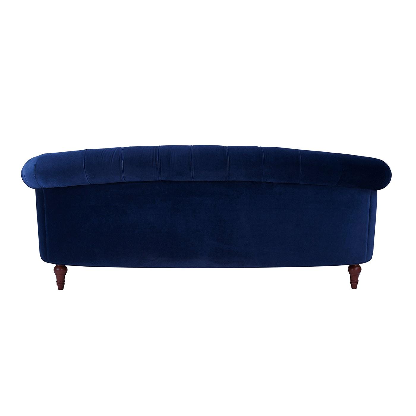 Jennifer Taylor Home La Rosa 84" Victorian Chesterfield Living Room Tufted Sofa Couch, Navy Blue