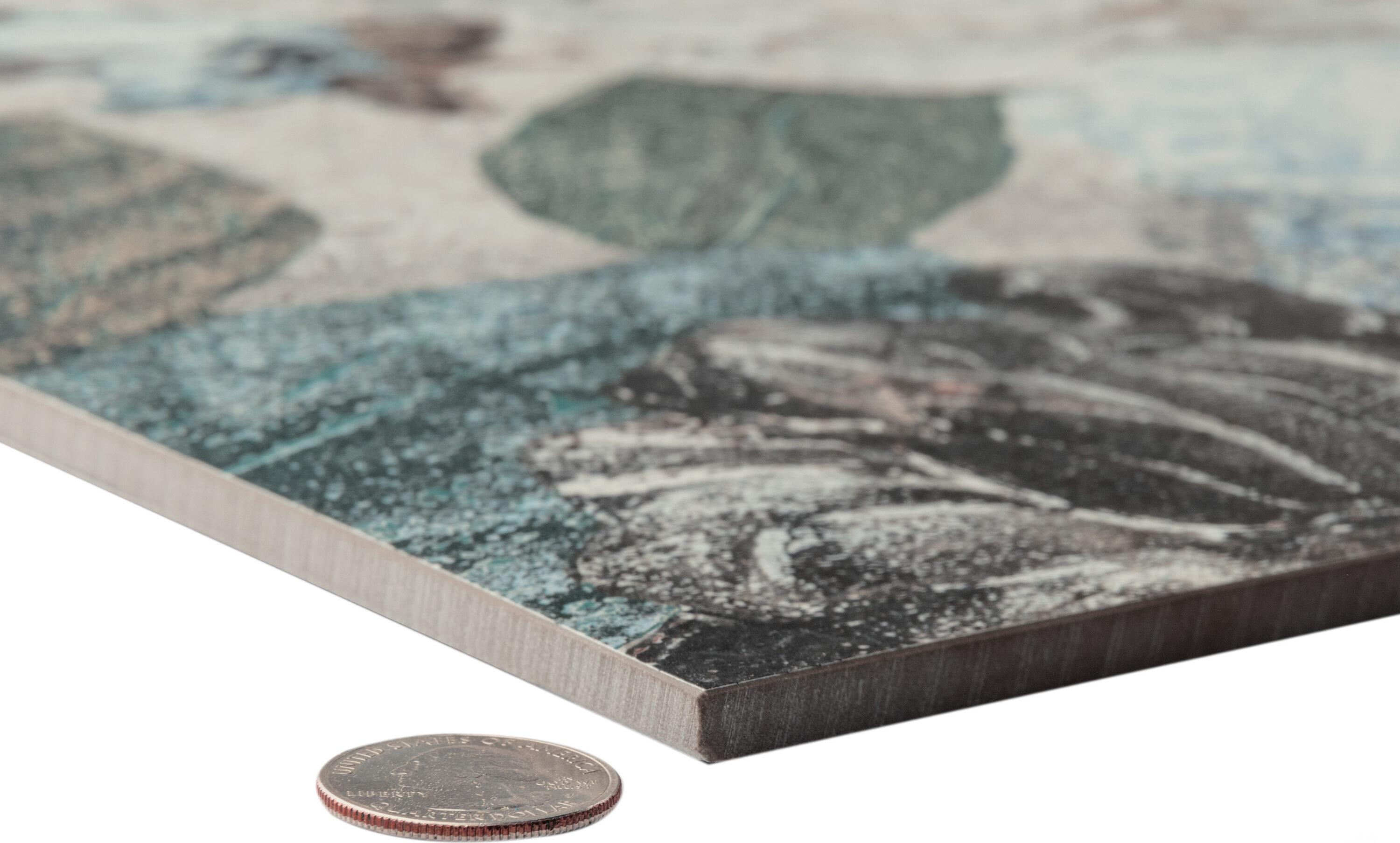 Merola Tile Parete Fiori 24" x 47" Porcelain Natural / Floral Wall & Floor Tile