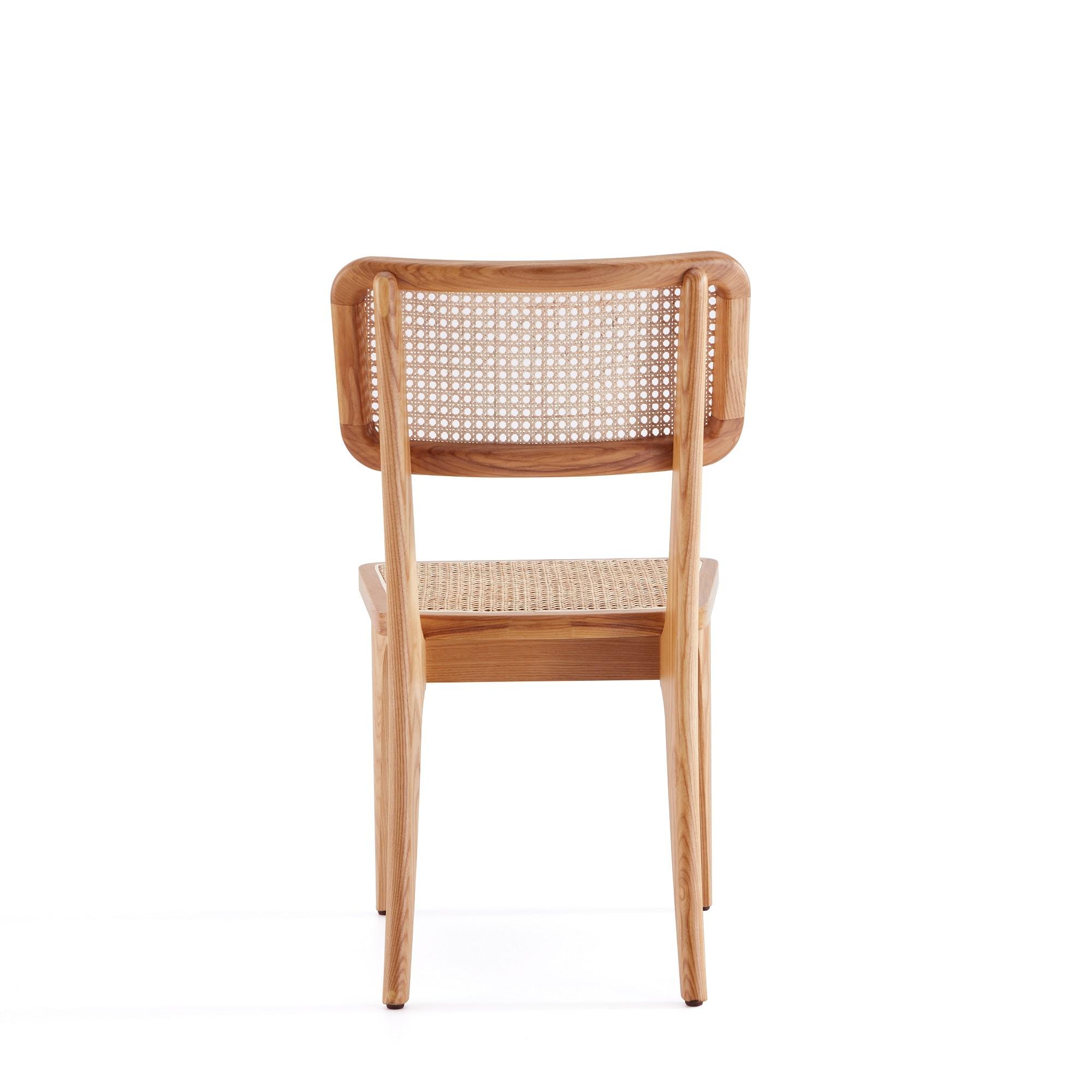 Manhattan Comfort Set of 2 Giverny Dining Chairs Natural - Manhattan Comfort: Ash Wood Frame, Matte Finish, No Assembly Required