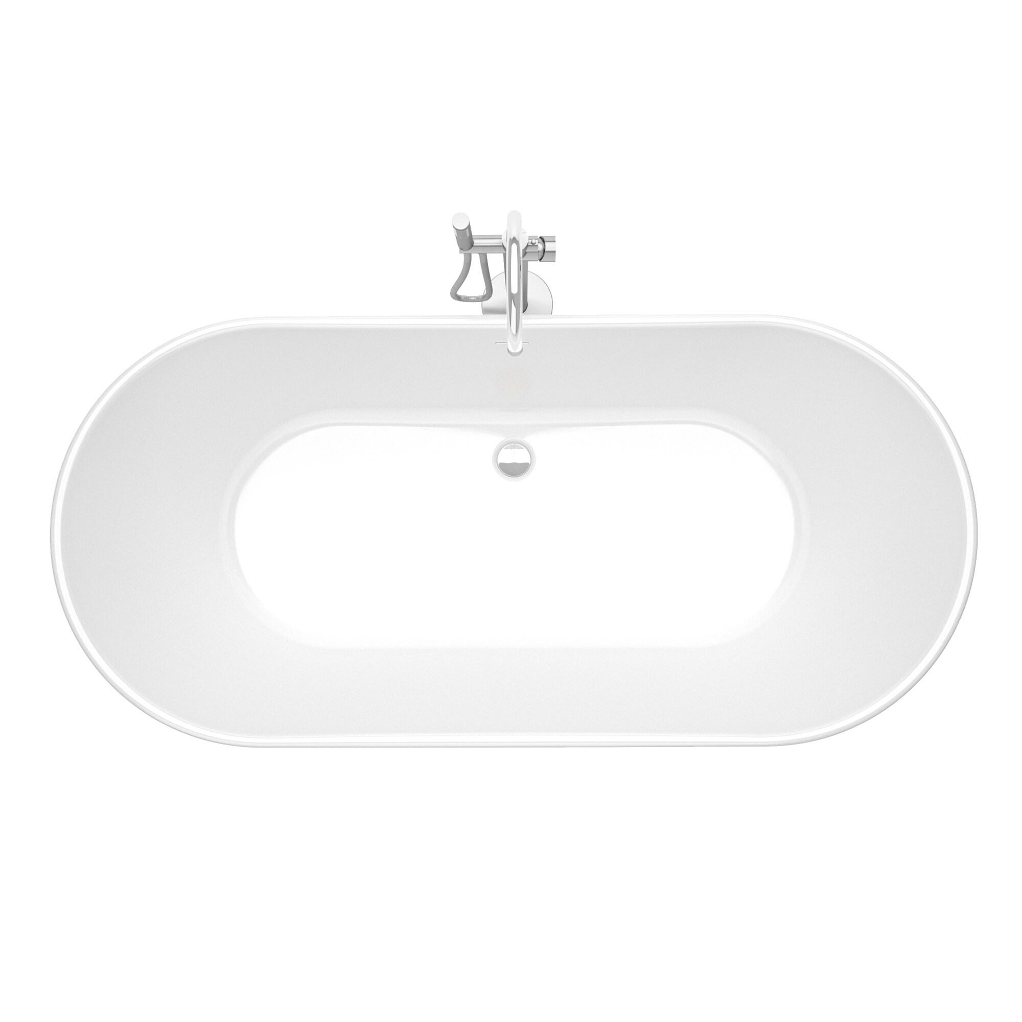 Infinity Z 67 in. L x 30-3/4 in. W x 22-7/8 in. H Freestanding Acrylic Bathtub