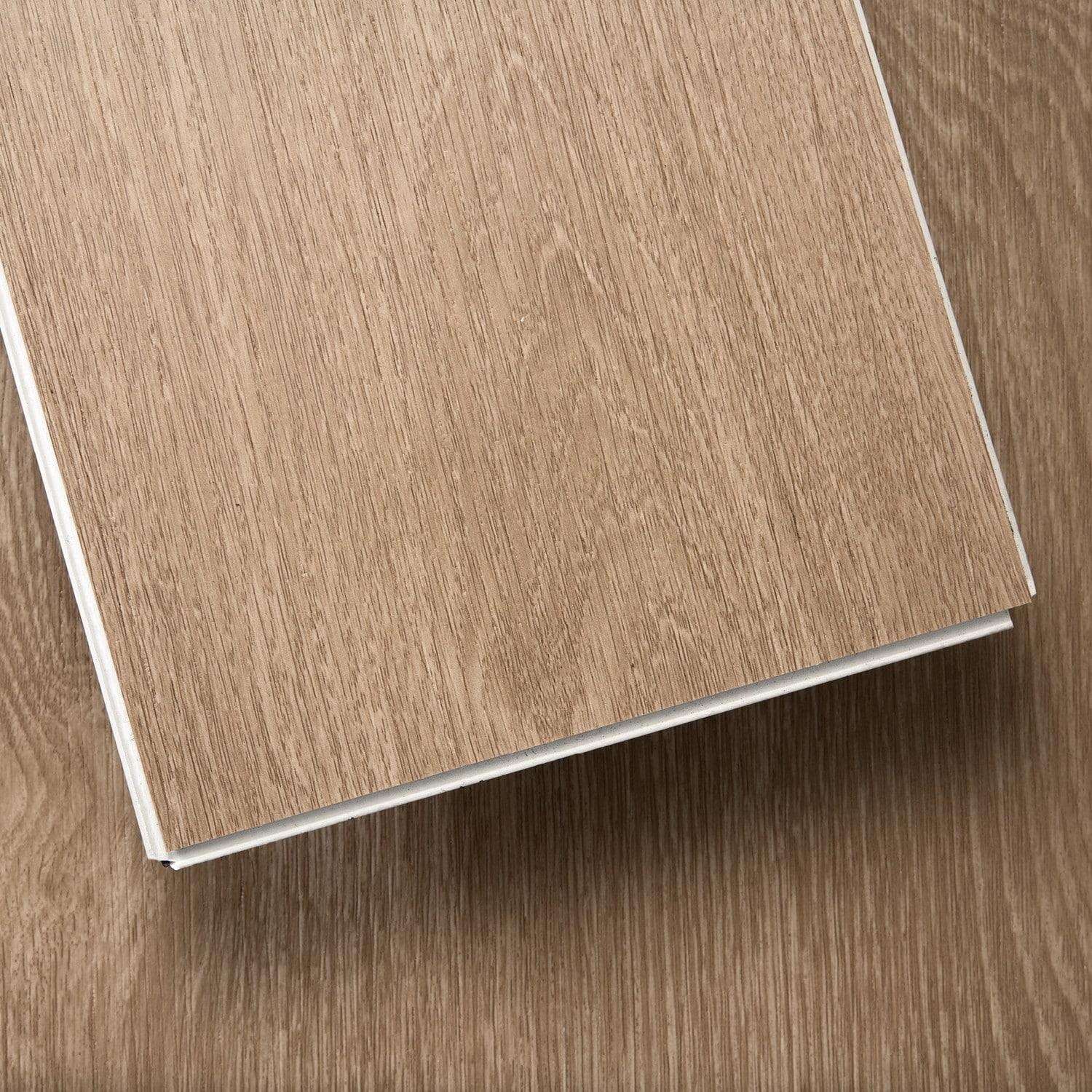 Light Brown Matte Vinyl Wide Plank Flooring