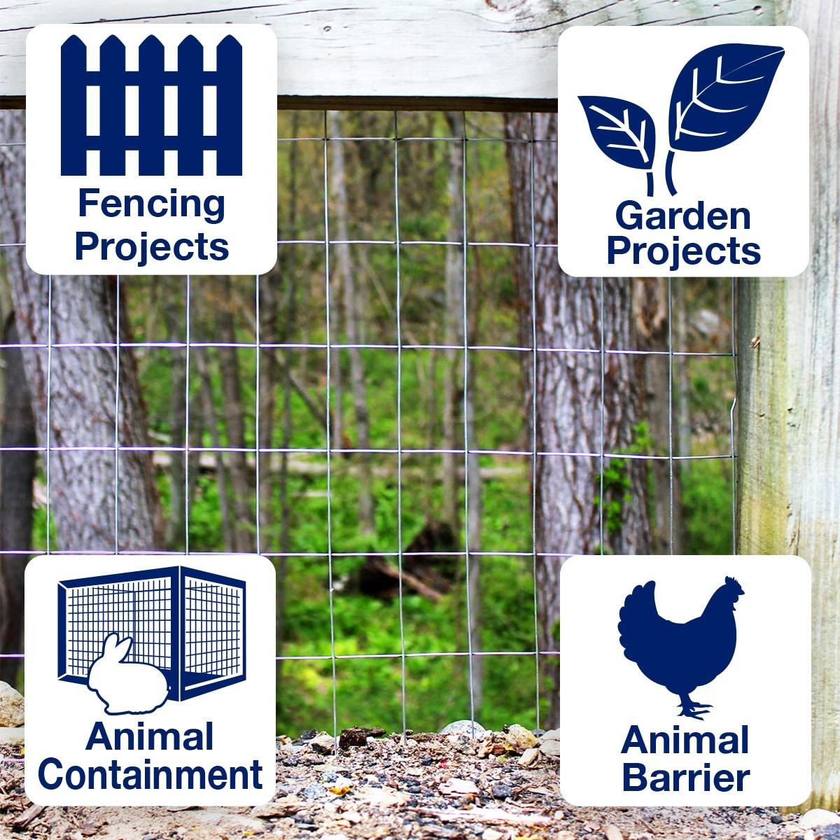 Garden Zone 36 in. H x 50 ft. L Steel Fence