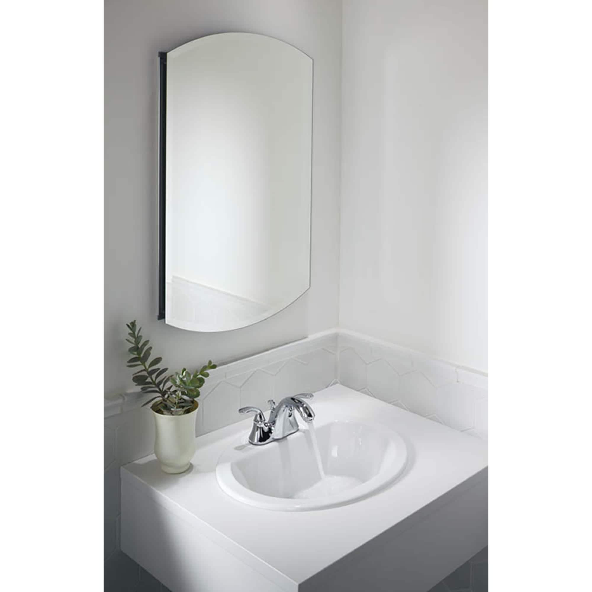 Bryant Ceramic Oval Drop-In Bathroom Sink with Overflow