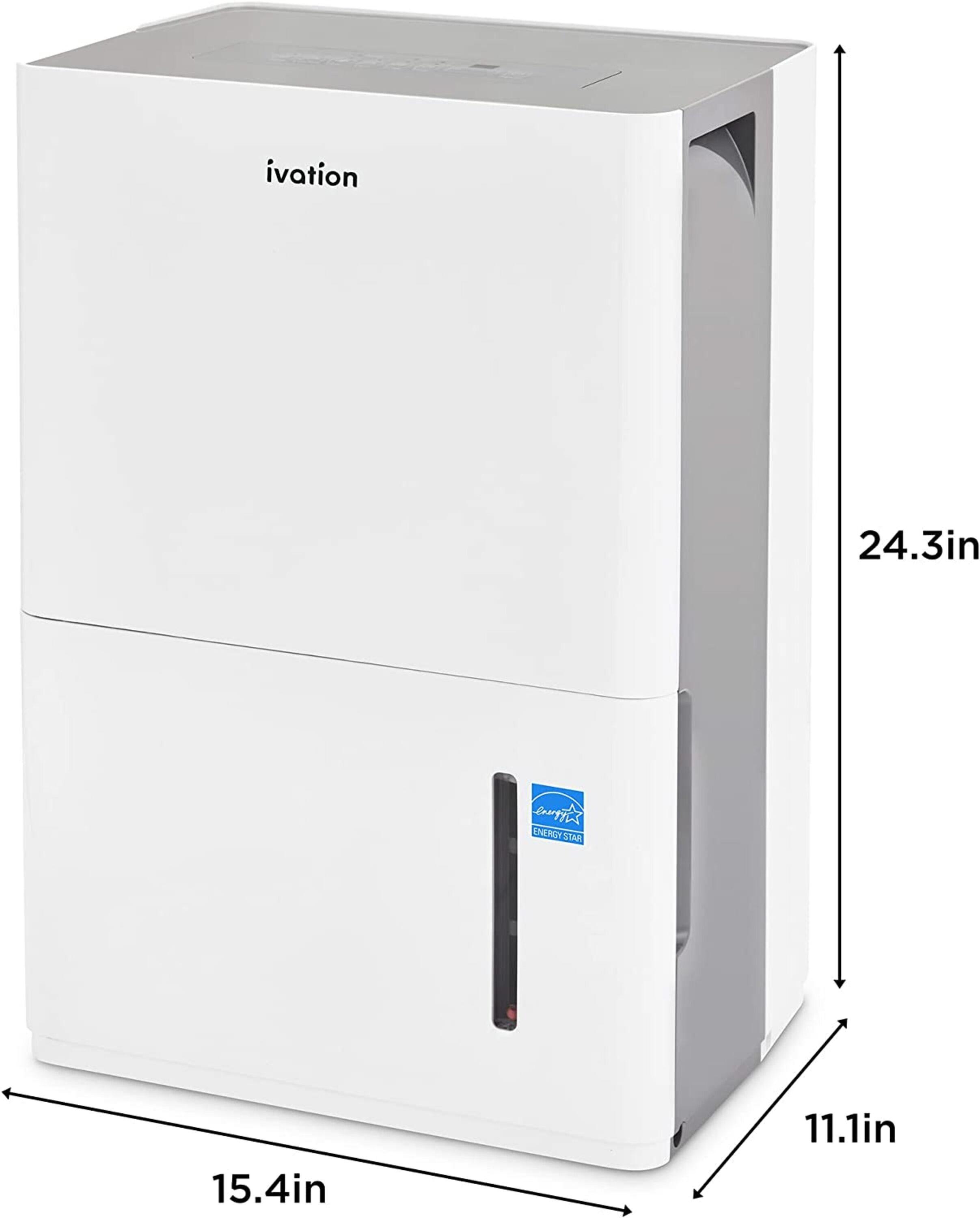 Ivation Ivation 50 Pints Tower Dehumidifier for Rooms up to 4500 Cubic Feet