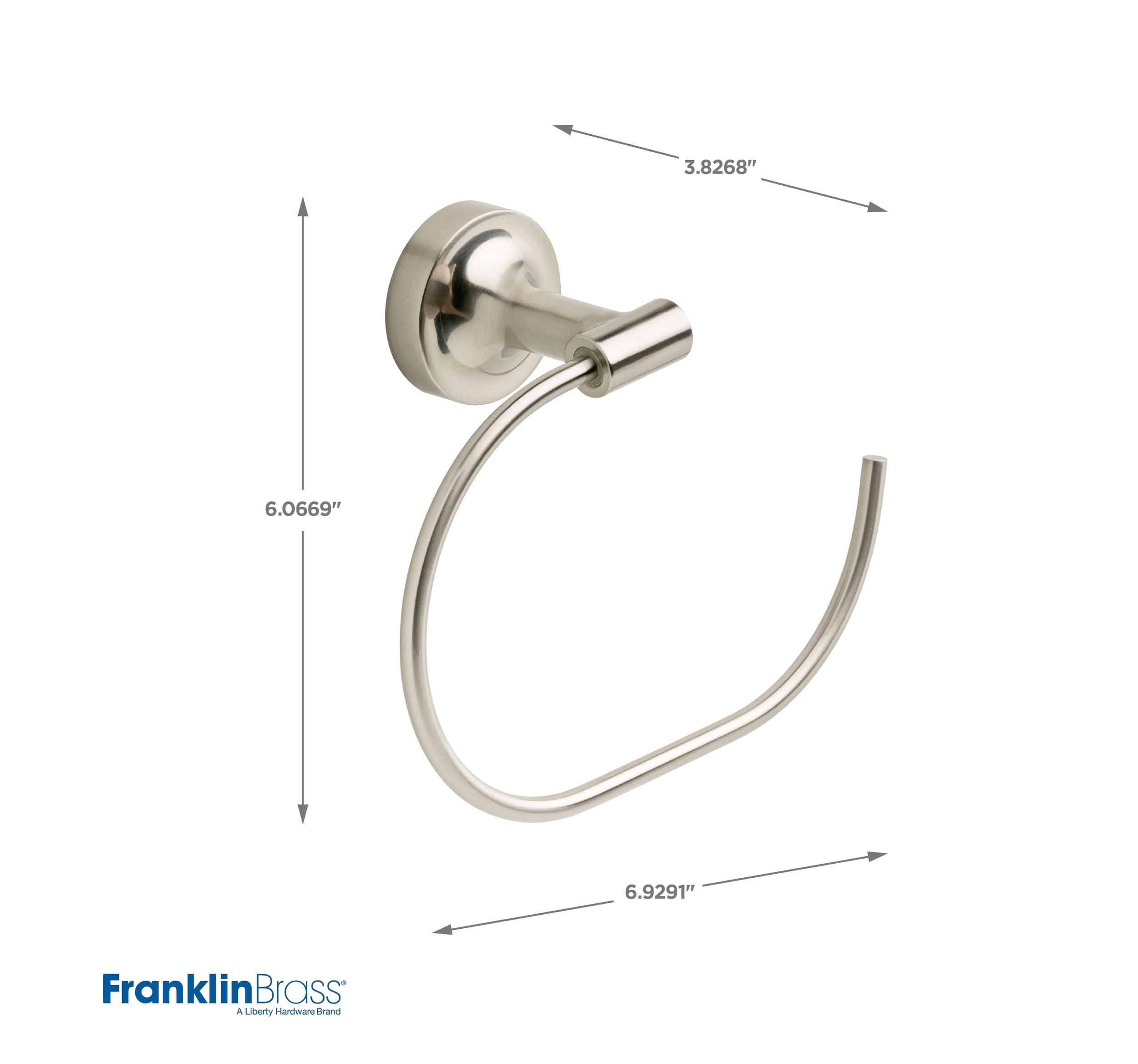 Voisin Brushed Nickel Wall Mounted Towel Ring