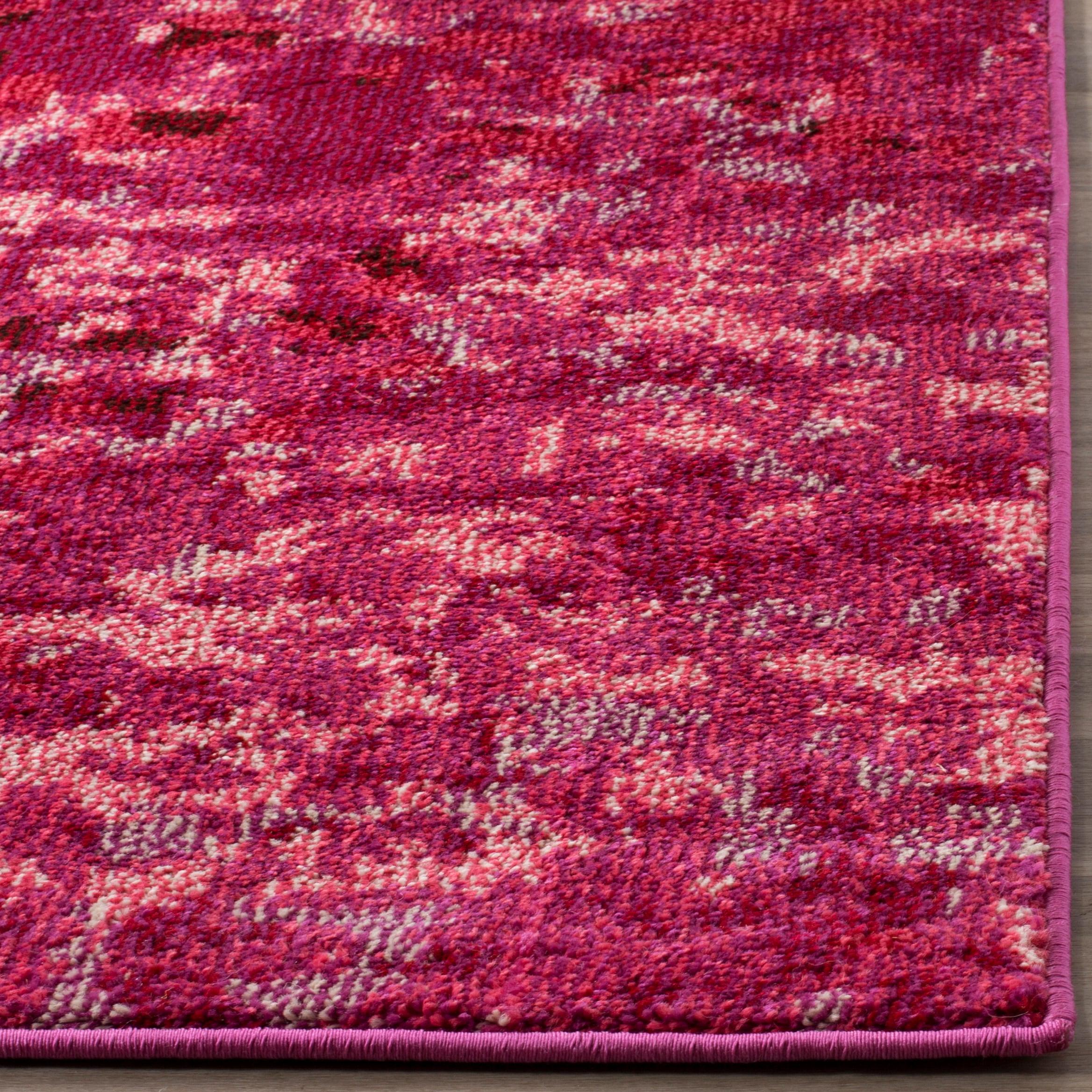 Monaco MNC225 Power Loomed Indoor Area Rug - Fuchsia - 8'x11' - Safavieh