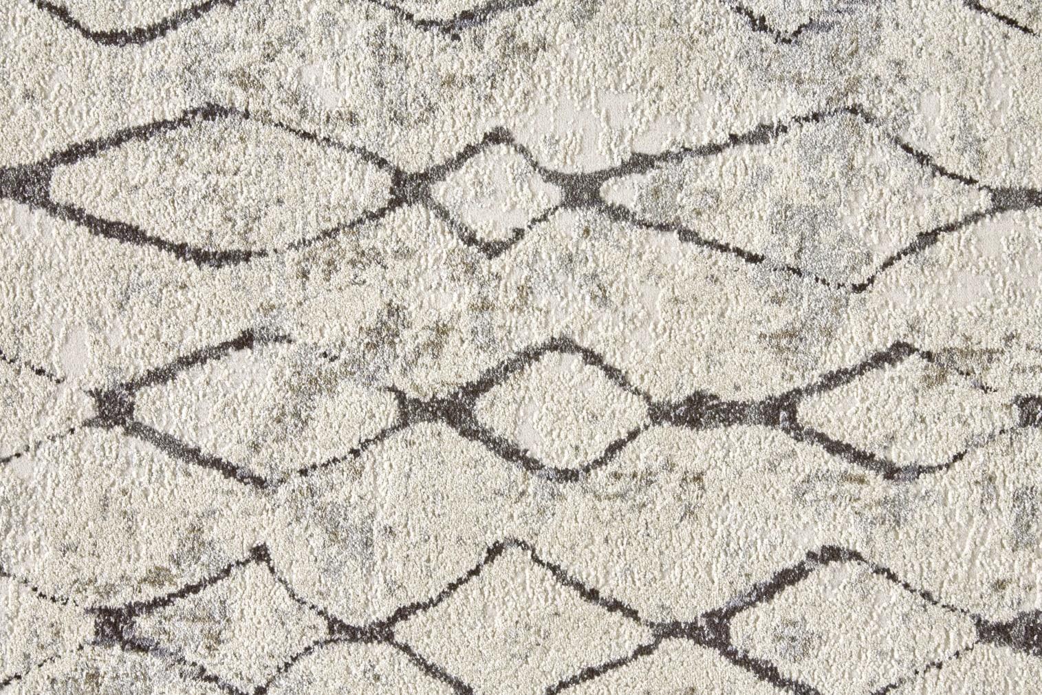 Kano Transitional Diamond Ivory/Gray/Taupe Area Rug