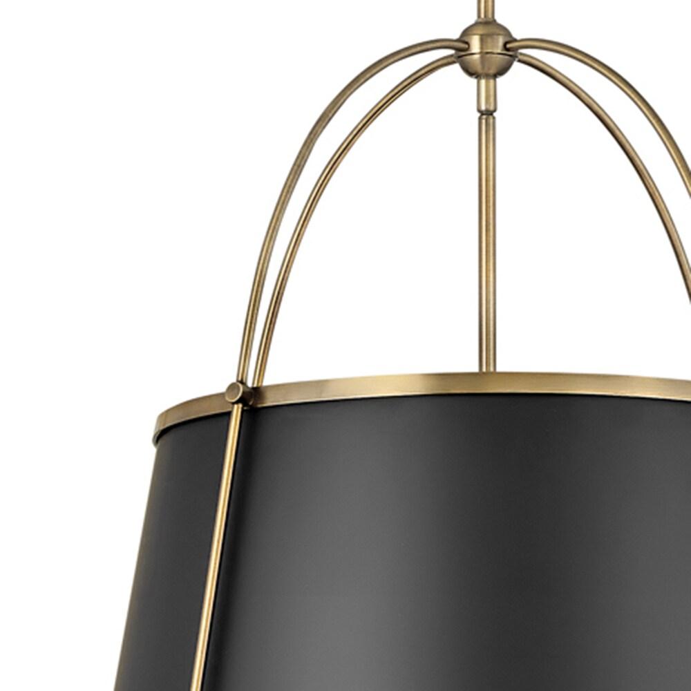 4895WS-Hinkley Lighting-Clarke - 4 Light Large Pendant in Traditional-Transitional Style - 24.5 Inches Wide by 25.25 Inches High-Warm Brass Finish