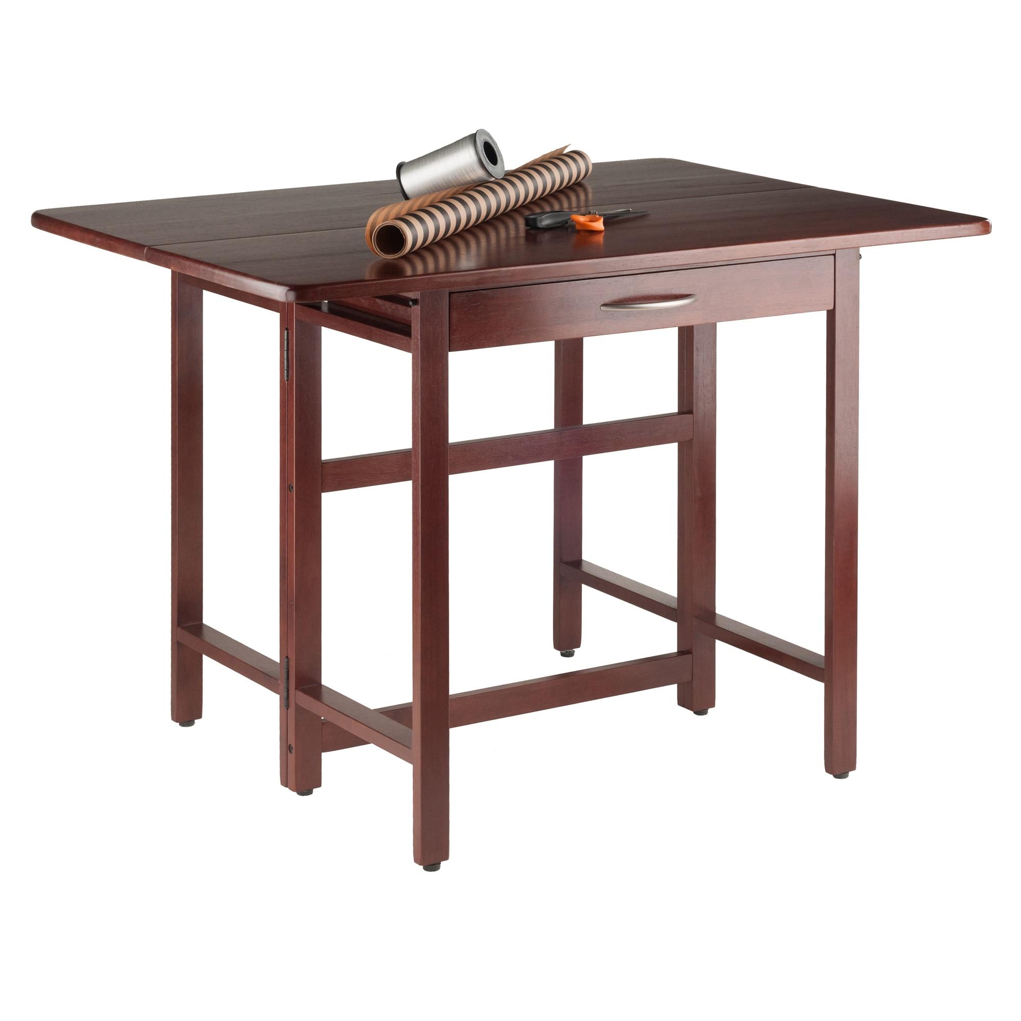 41.73'' Solid Wood Rectangular Folding Table