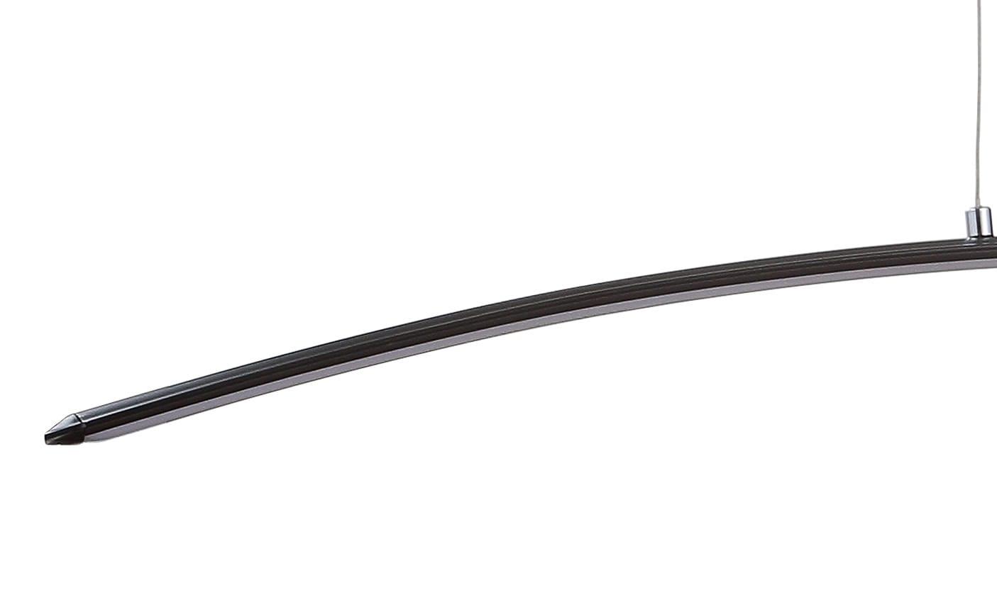 JONATHAN Y Roxanna 41.5" Dimmable Adjustable Integrated LED Metal Linear Pendant, Black
