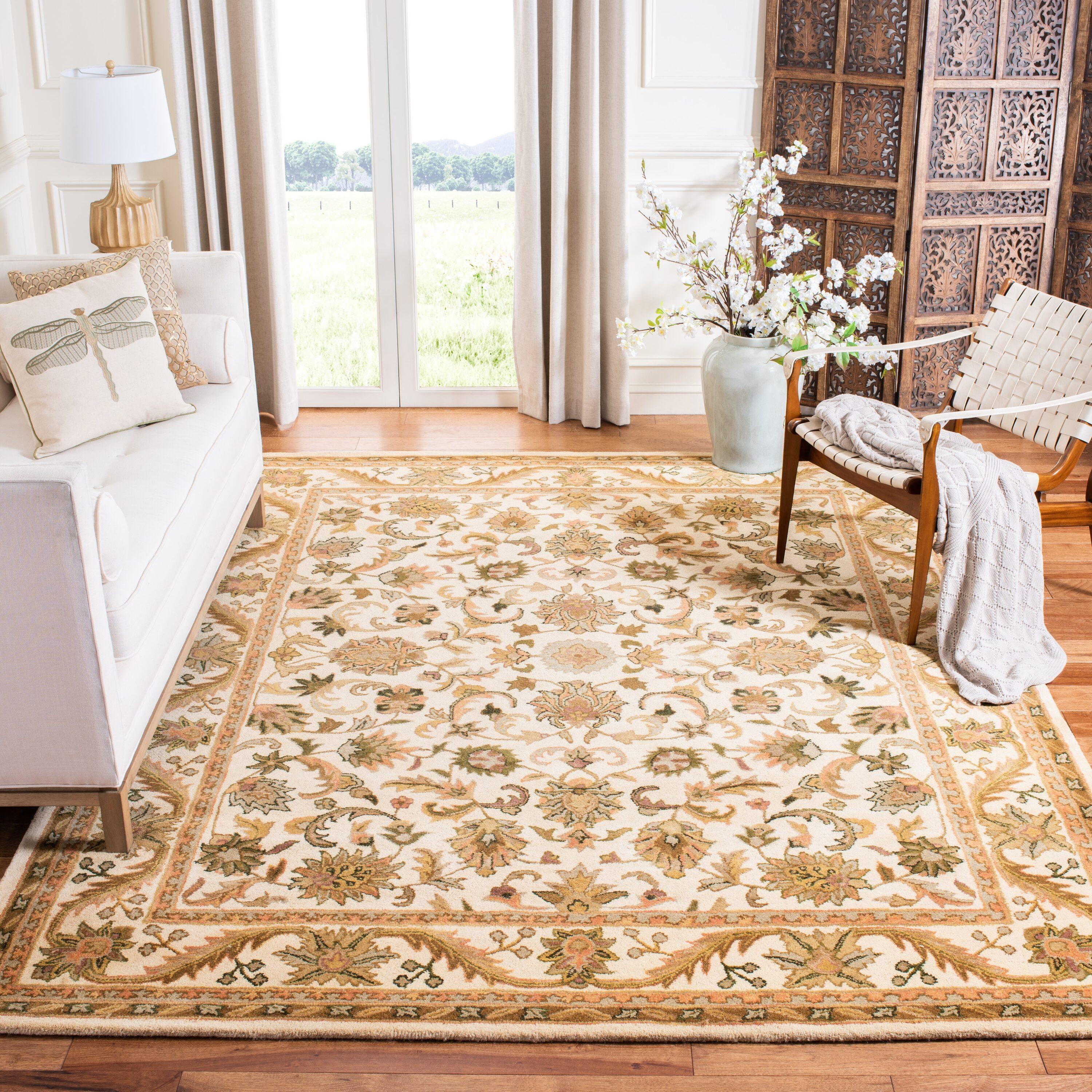 Antiquity AT52 Hand Tufted Indoor Area Rug - Gold - 5'x8' - Safavieh