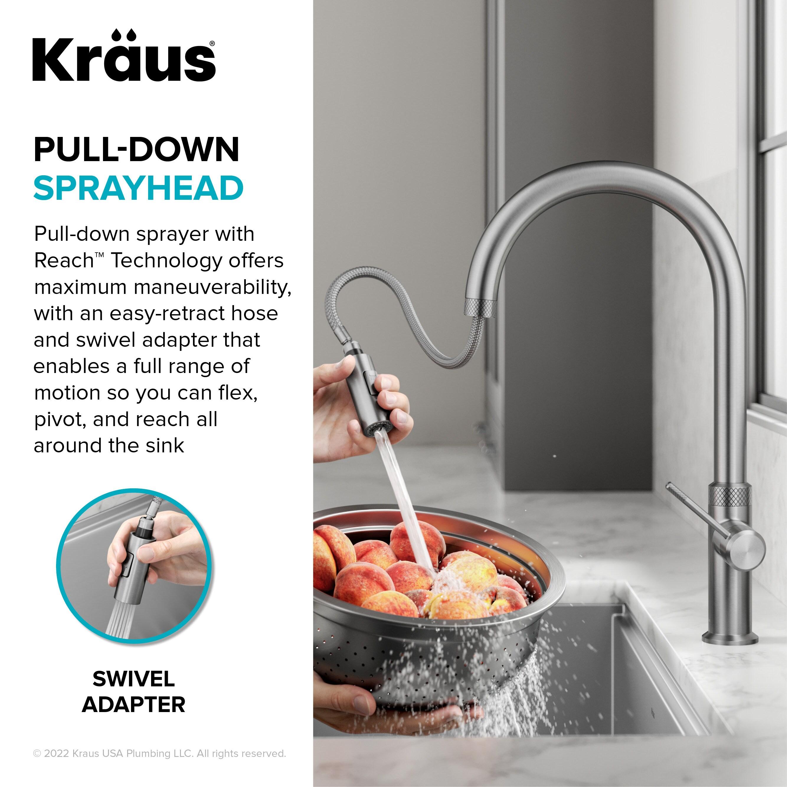 Kraus Oletto Single Handle High-arc Kitchen Faucet