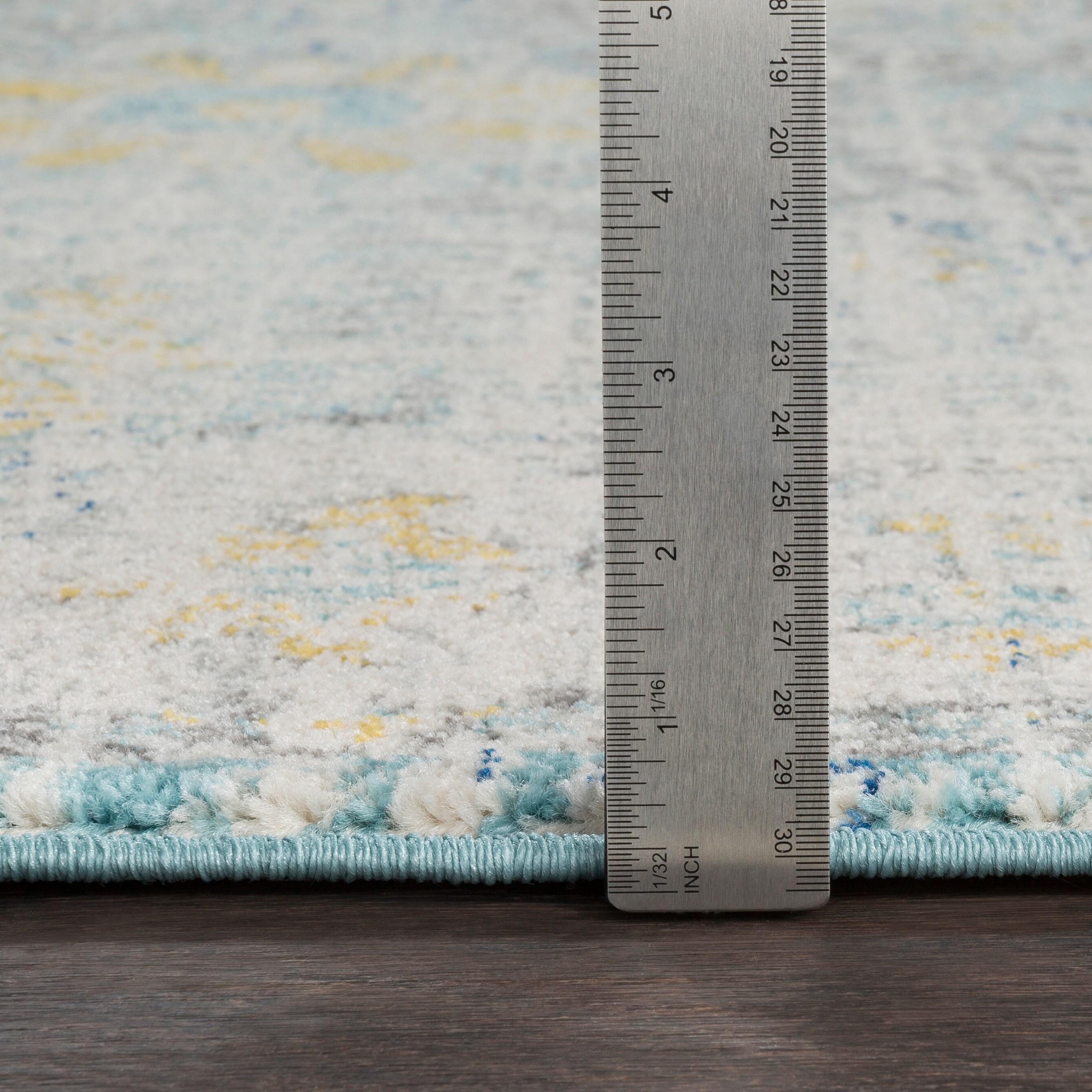 Livabliss 3'11"x5'7" Abby Traditional Rugs Cream/Charcoal: Medium Pile, Stain & Fade-Resistant, Indoor Use
