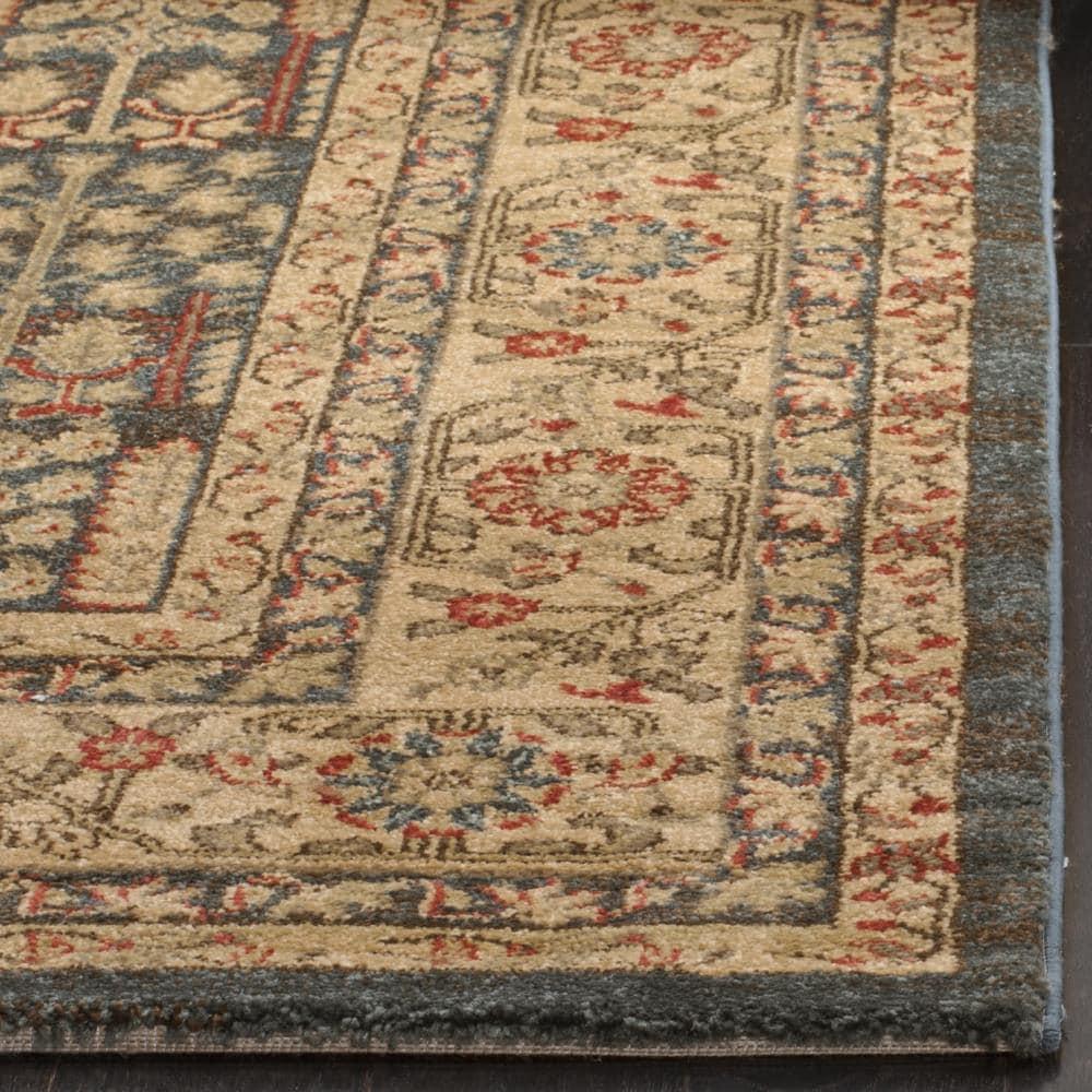 Mahal MAH697 Power Loomed Indoor Area Rug - Navy/Natural - 6'7"x9'2" - Safavieh.