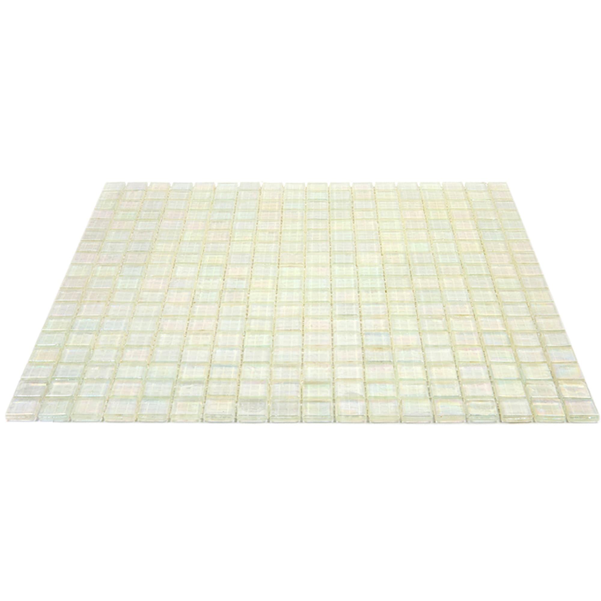 Skosh 0.6" x 0.6" Glass Grid Mosaic Wall & Floor Tile