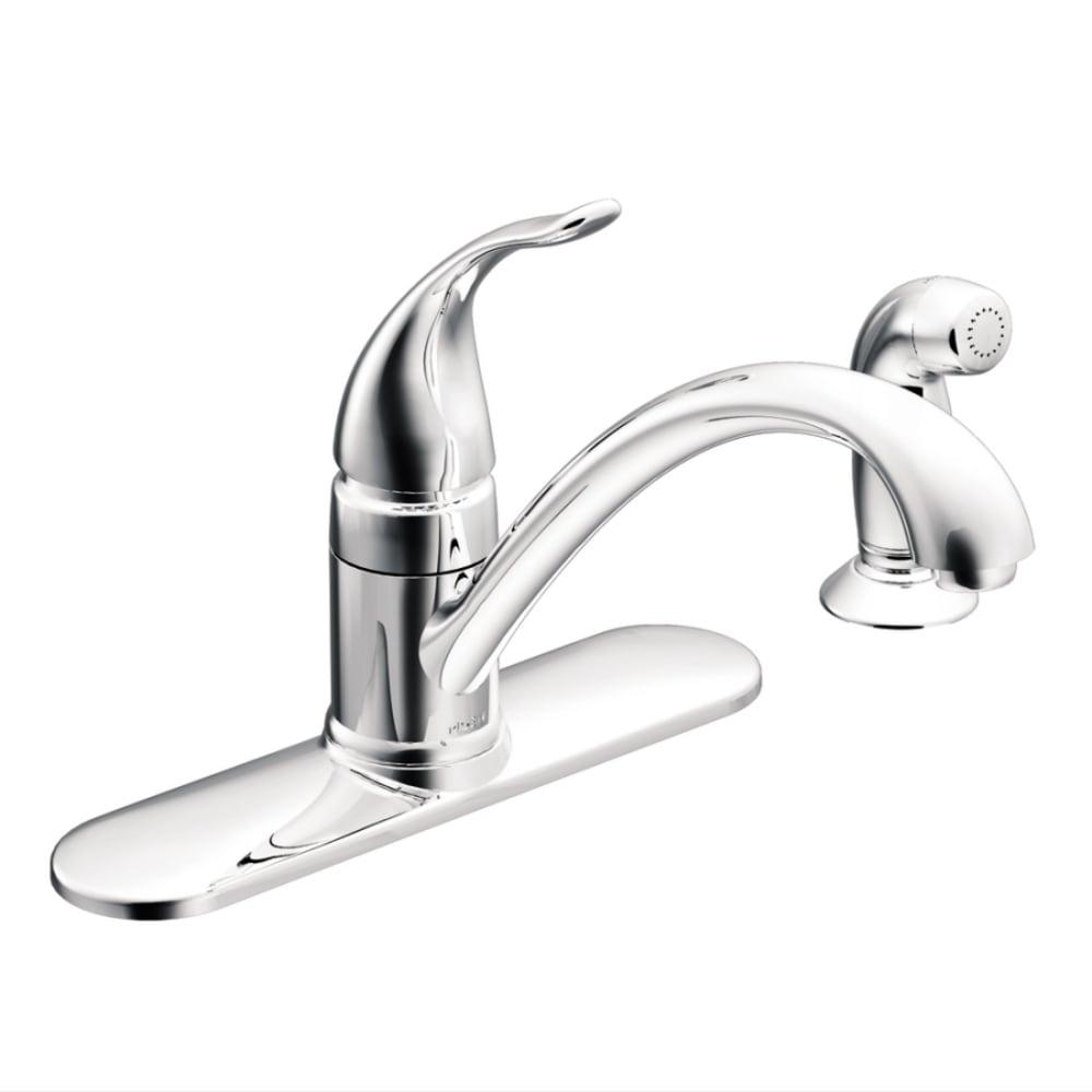 Moen Torrance One Handle Chrome Kitchen Faucet Side Sprayer Included