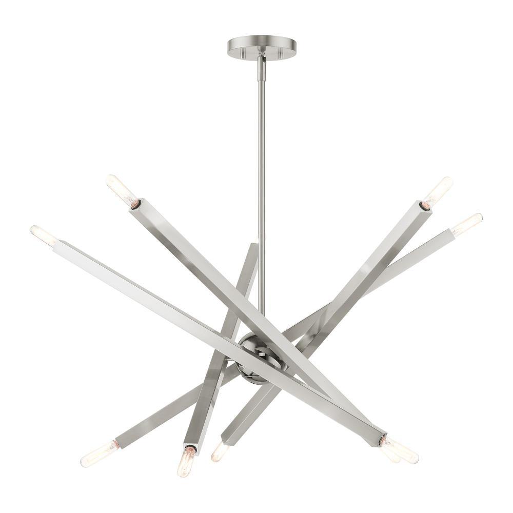 Livex Lighting - Moco - 10 Light Chandelier in Modern Style - 32 Inches wide by