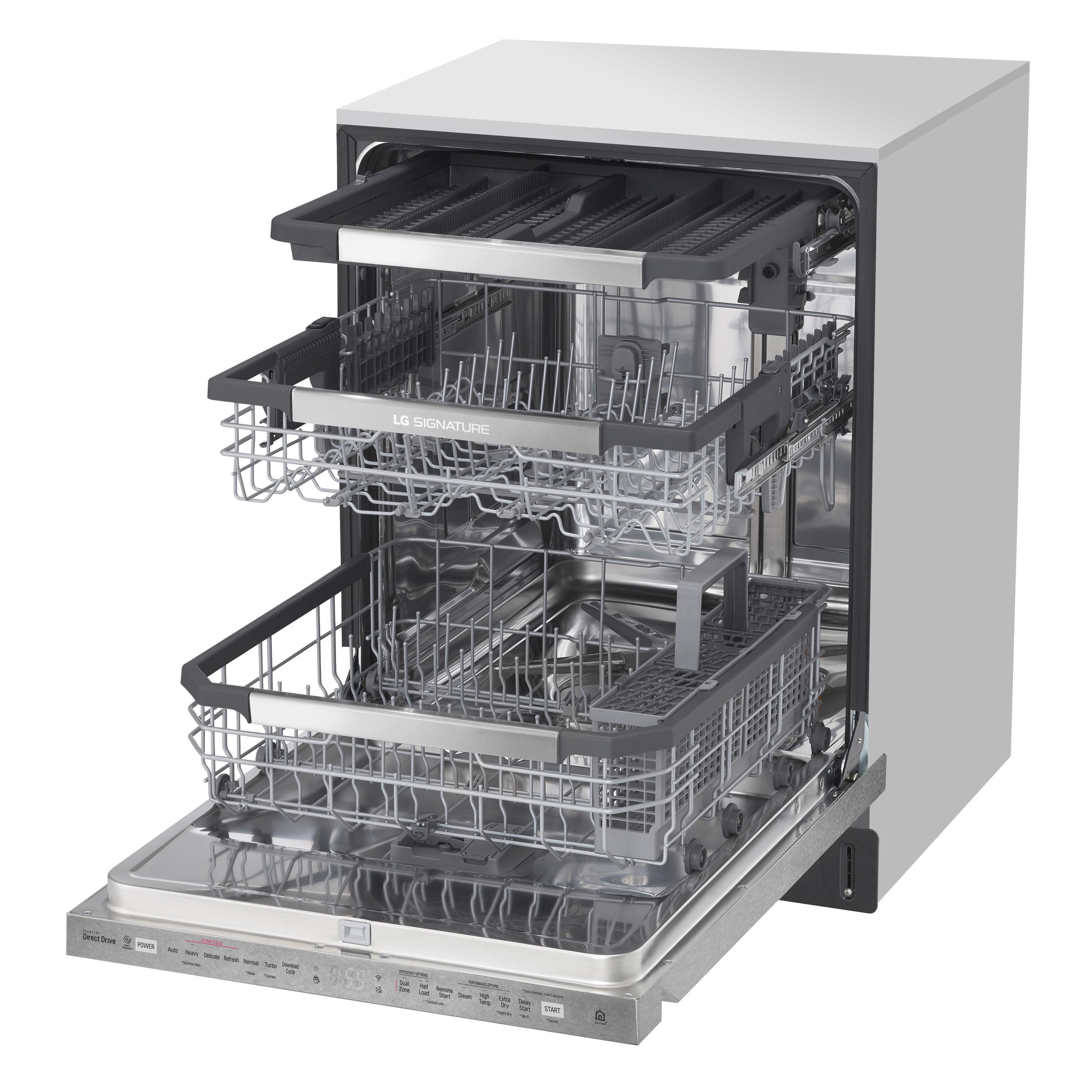 LG LG Smart Top Control Dishwasher with 1-Hour Wash & Dry, QuadWash® Pro, TrueSteam ®and Dynamic Heat Dry LDTH7972S