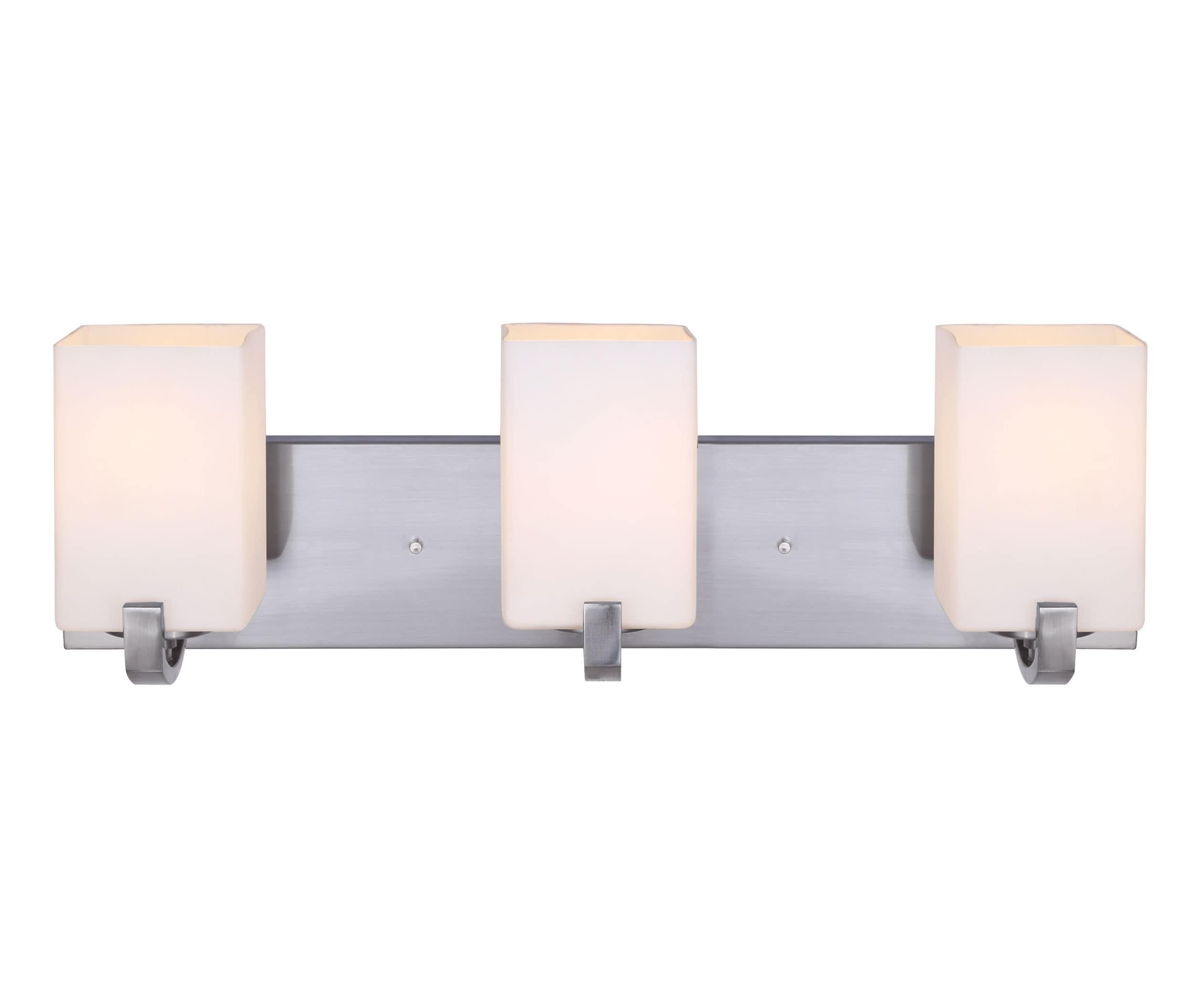 Palmer 3-Light Brushed Nickel Bath Light