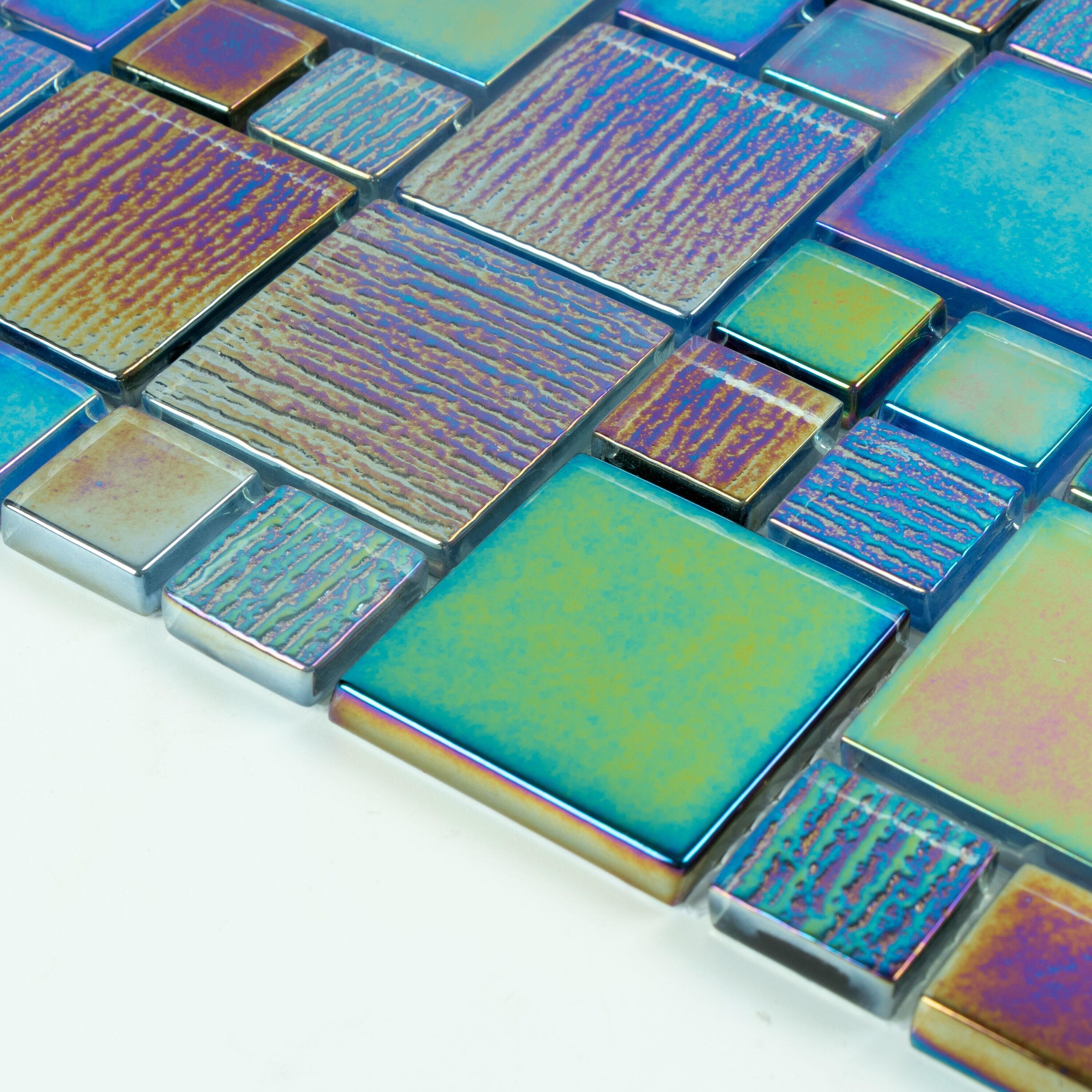 Reflections Artista Glass Versailles Mosaic Sheet Tile