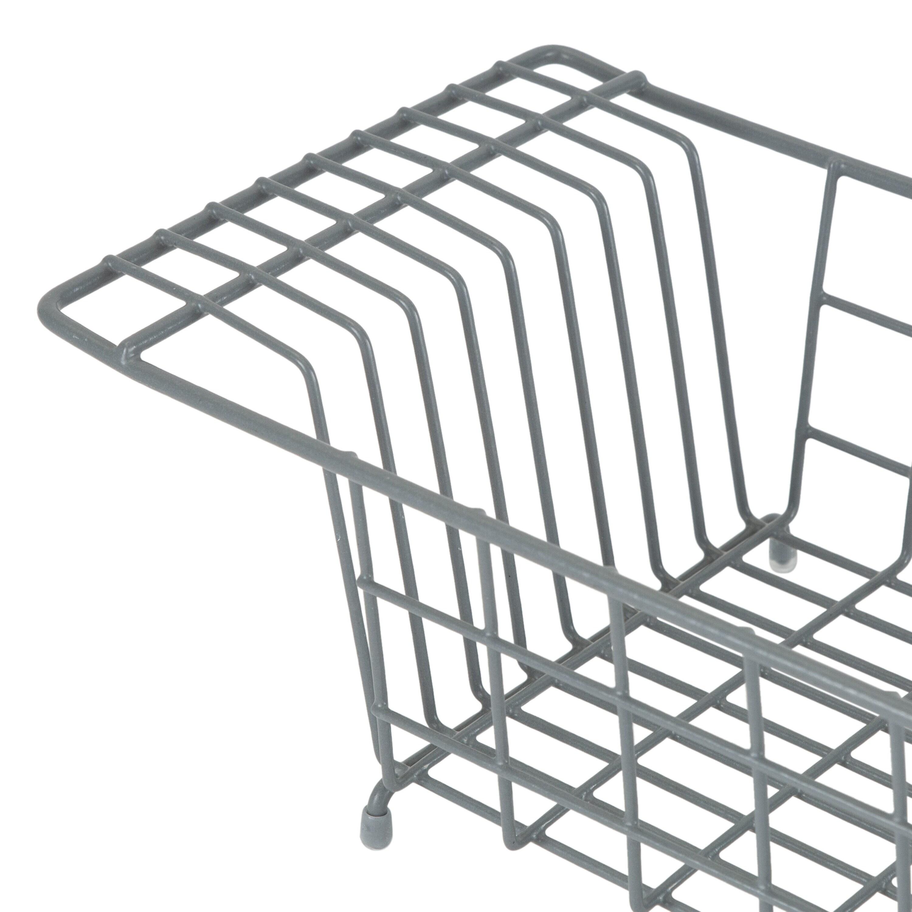 Kitchen Details Over the Sink Dish Rack, 19.92" x 7.99" x 5.12", Grey