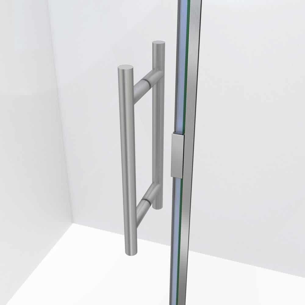 Scottsdale 60" x 72" Hinged Frameless Shower Door with Invisible Shield by Clean-X