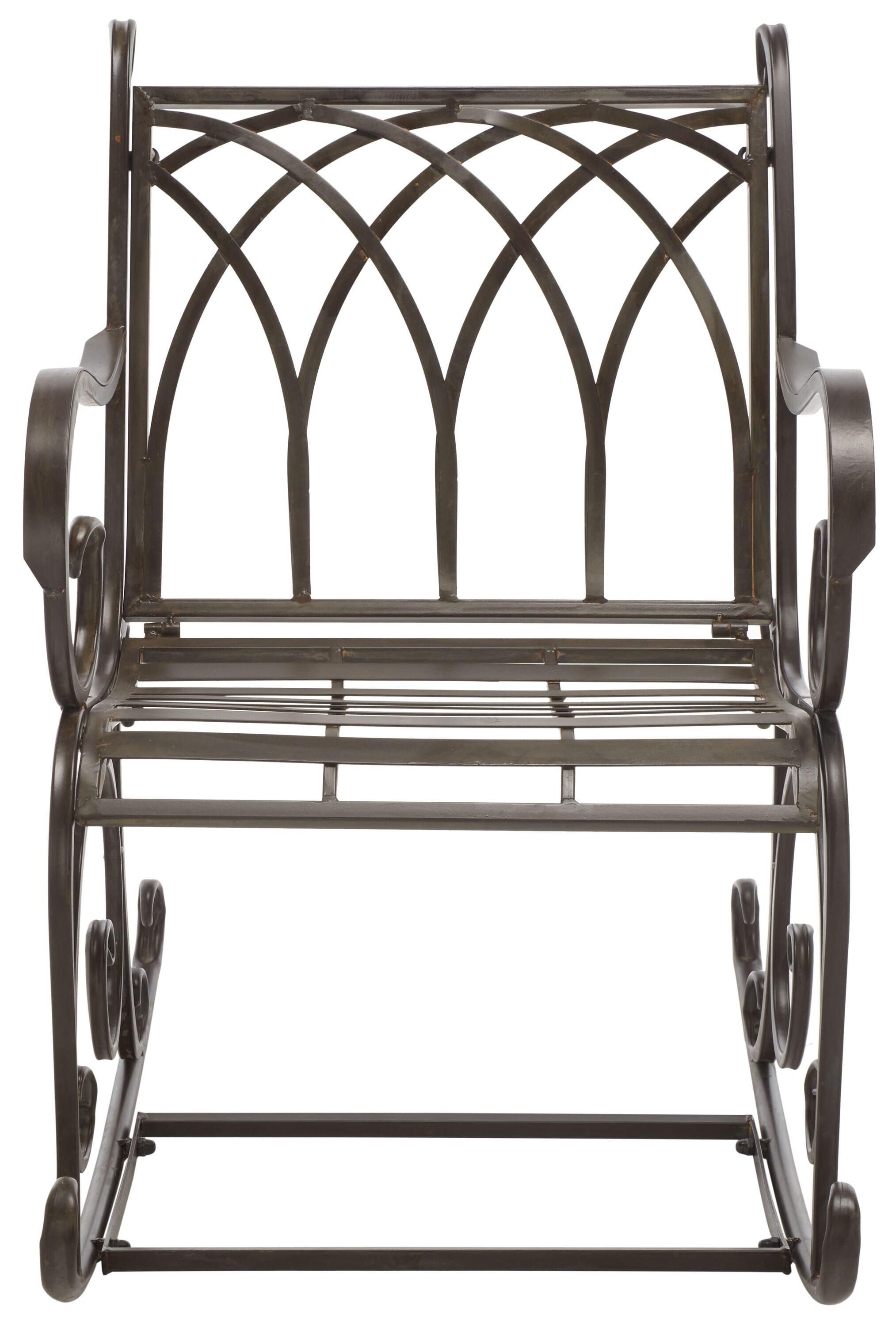 Medrano Rocking Chair Indoor/Outdoor - PAT5030 - Rustic Brown - Safavieh