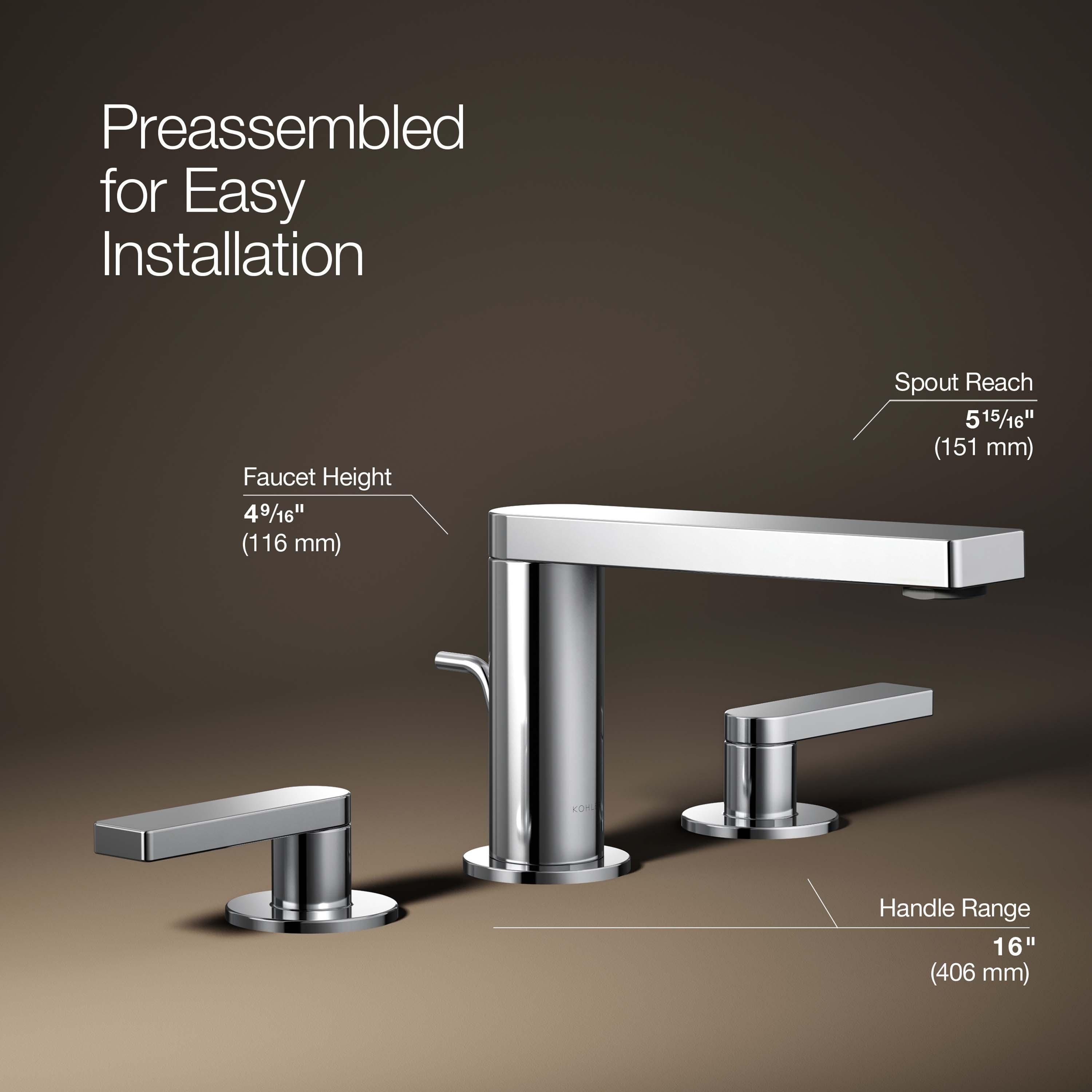 Composed® Widespread Bathroom Faucet with Drain Assembly