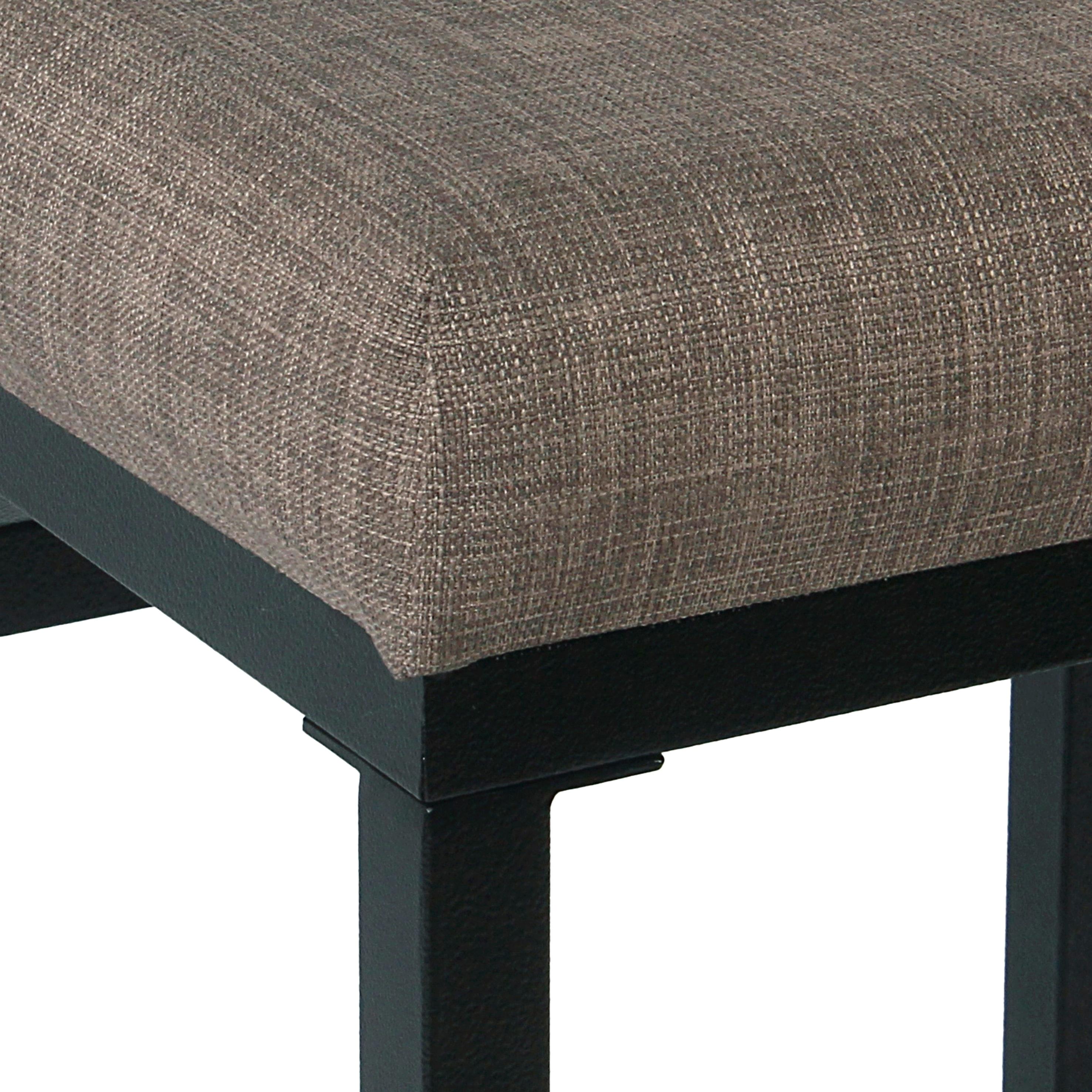 24" Open Back Metal Counter Height Barstool Dark Gray - HomePop: Kitchen Island Seating