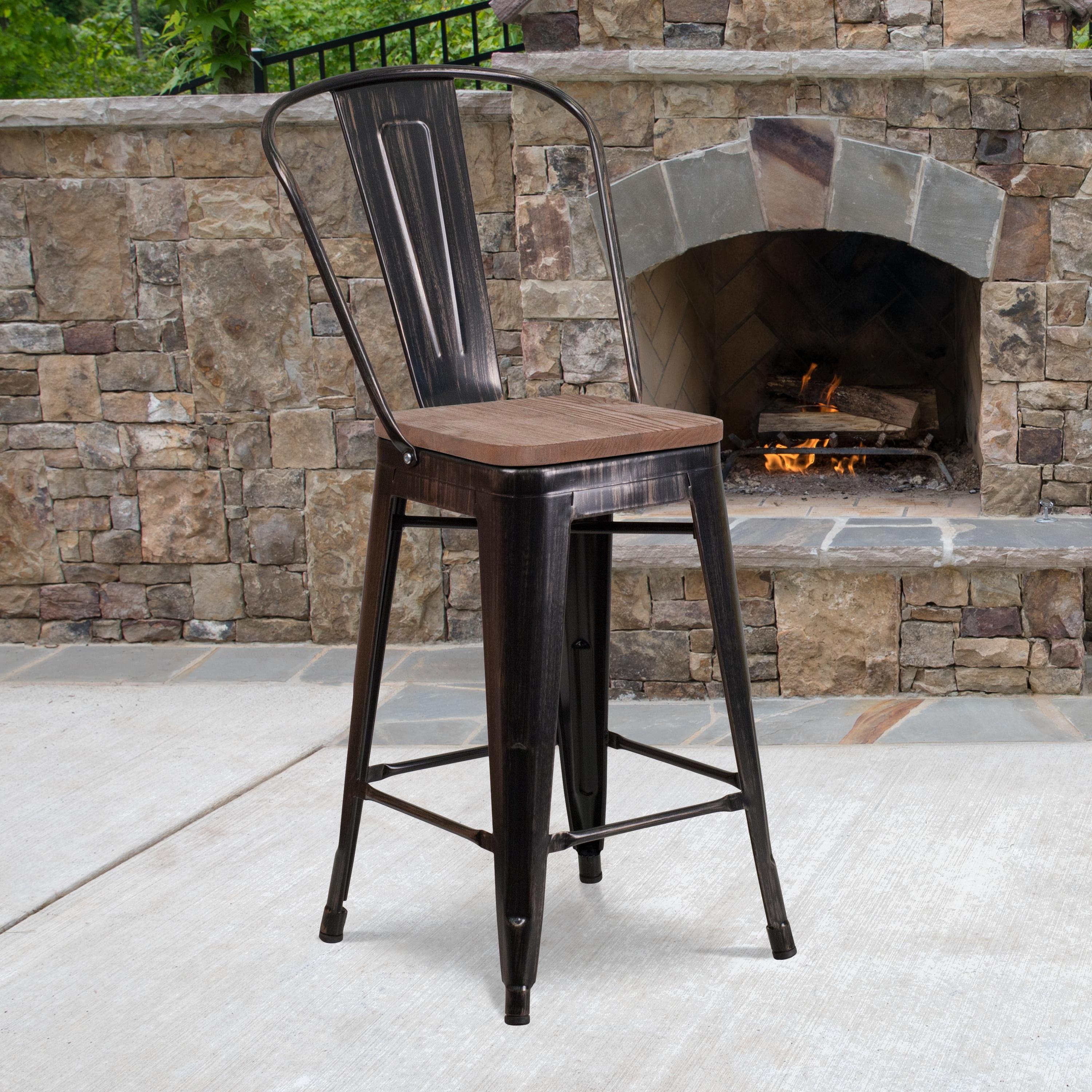 Steel Outdoor Stool