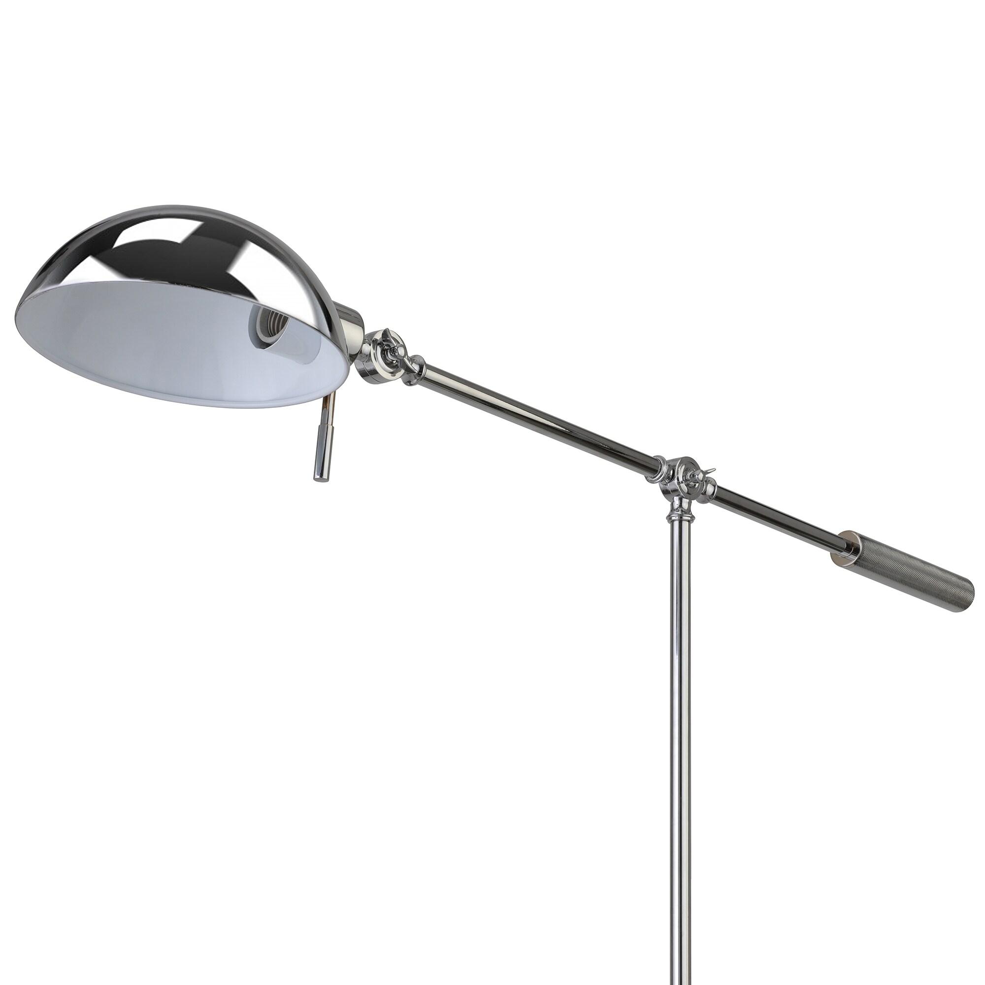 Henn&Hart 61" Silver Floor Lamp