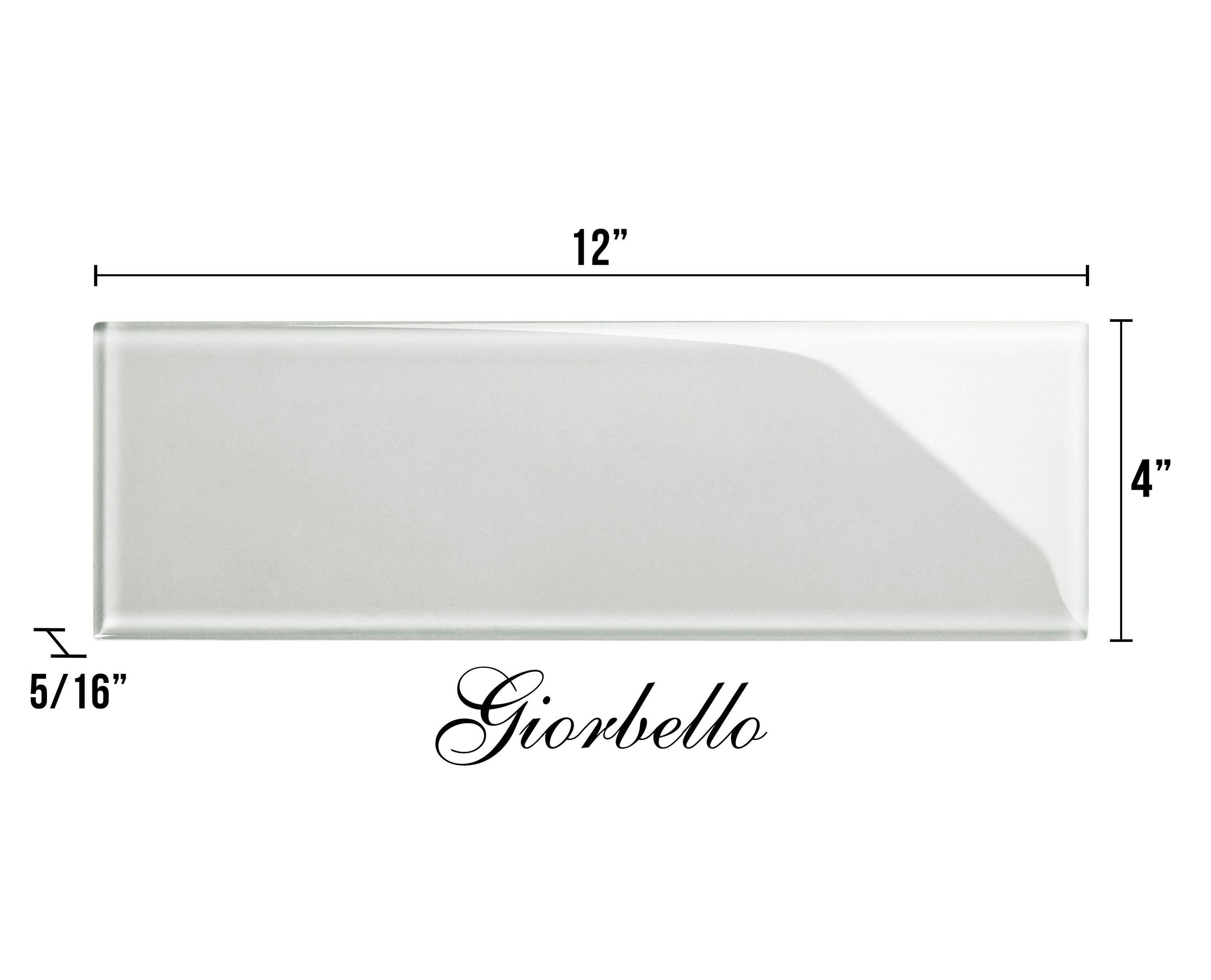 Glass Subway 4" x 12" Wall Tile