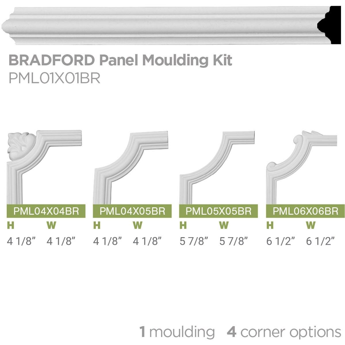 7/8"H x 5/8"P x 94 1/2"L Bradford Smooth Panel Moulding