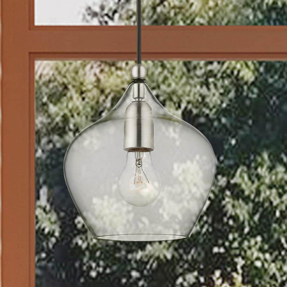 Livex Lighting Pendants 1 - Light Pendant in  Brushed Nickel