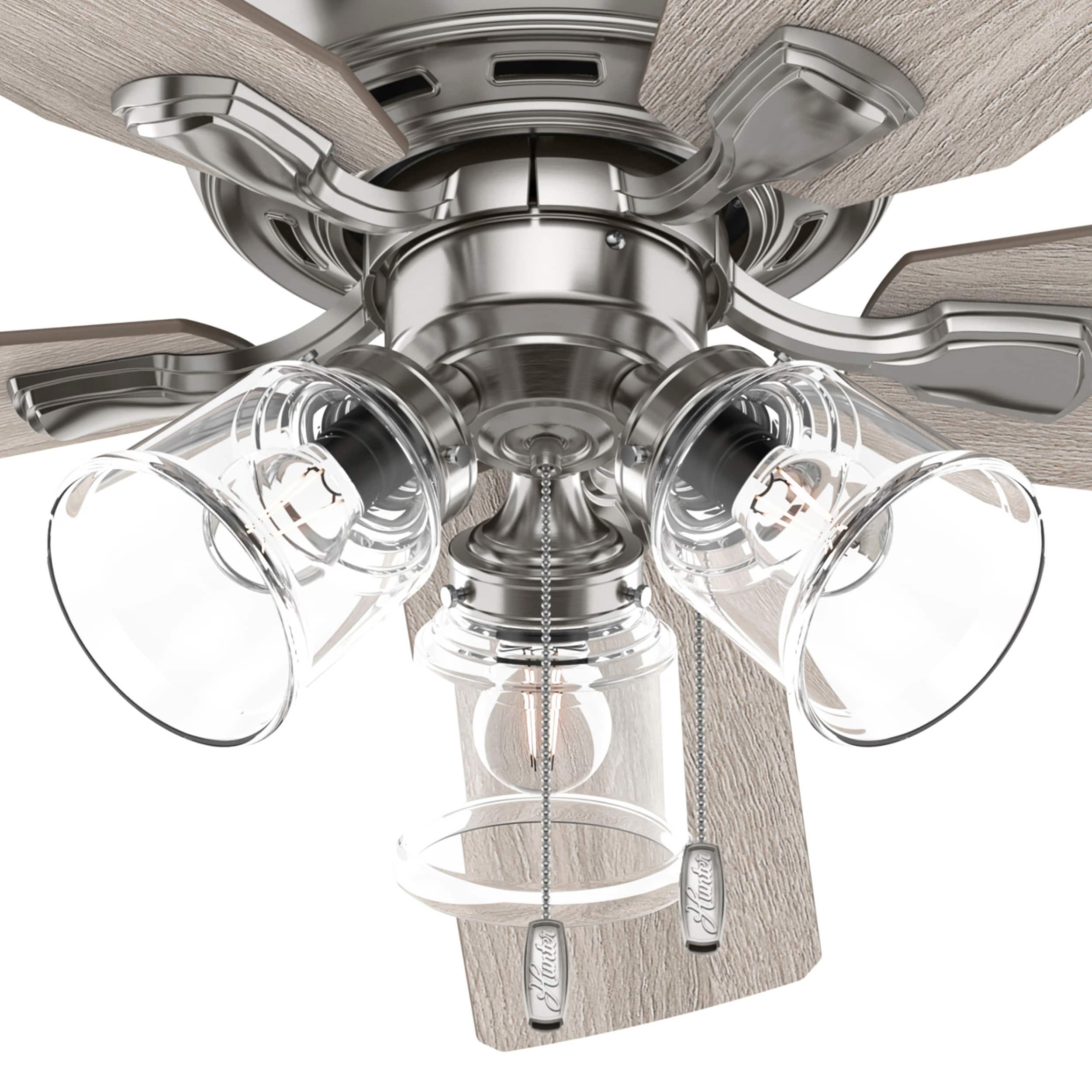 52" Rosner 5 - Blade Ceiling Fan With Lights and Pull Chains