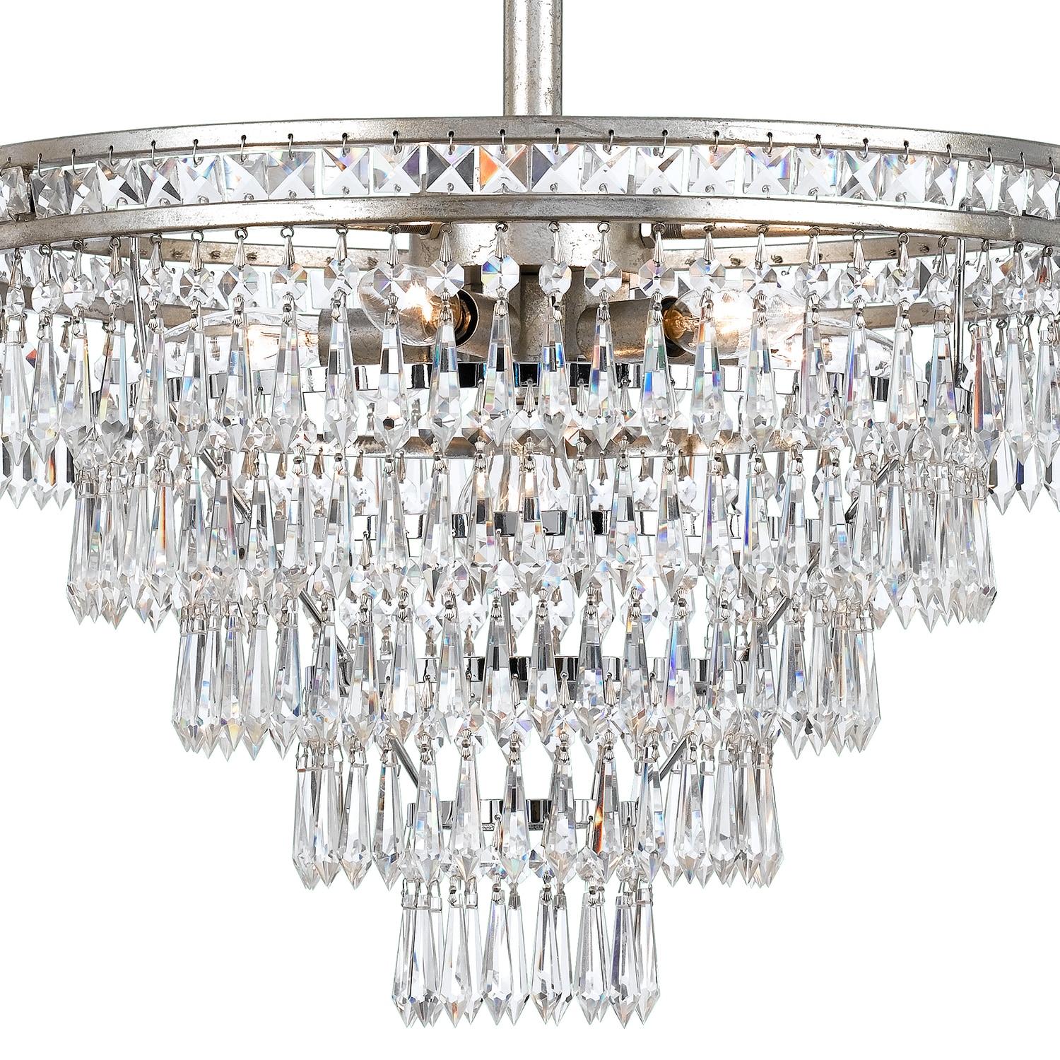 Crystorama Lighting Mercer 7 - Light Chandelier in  Olde Silver