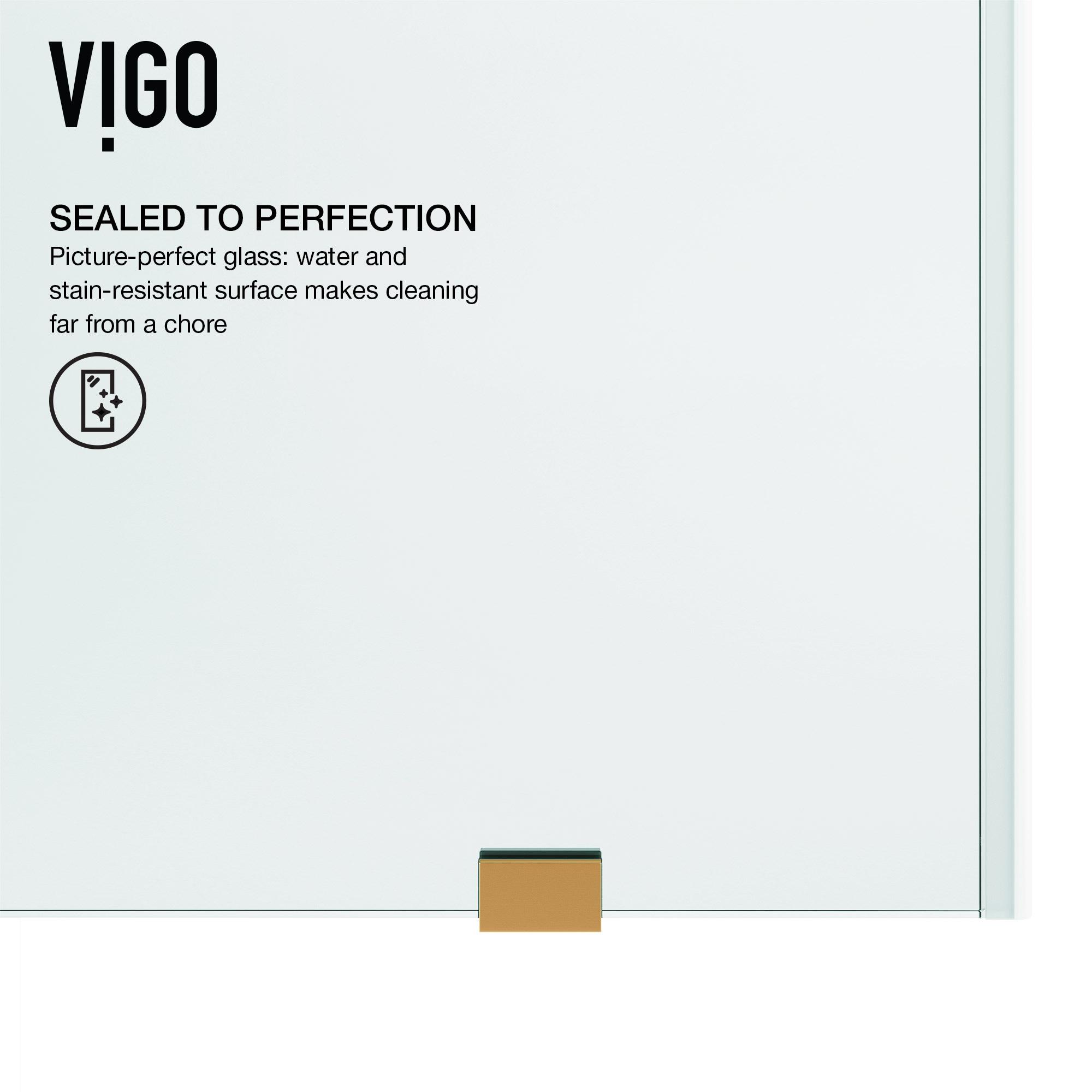 Elan 56-60" W x 74" H Sliding Frameless Shower Door with 3/8" Clear Glass