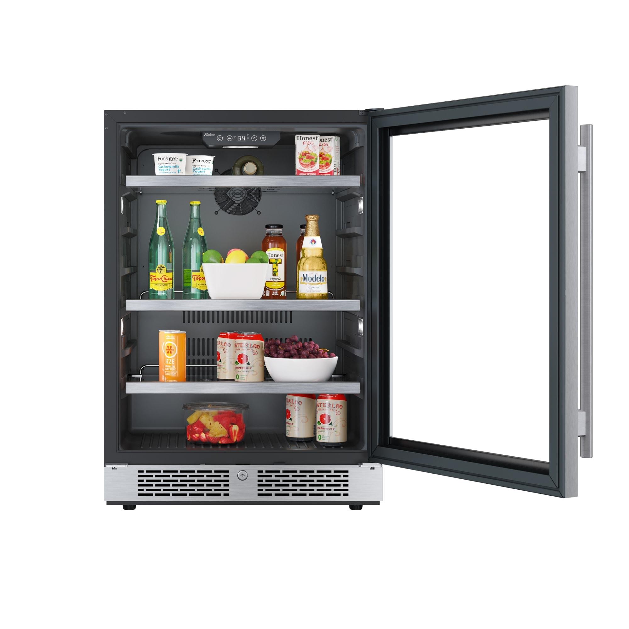 Avallon Abr242rh 24" Wide 140 Can Energy Efficient Beverage Center - Panel Ready Solid