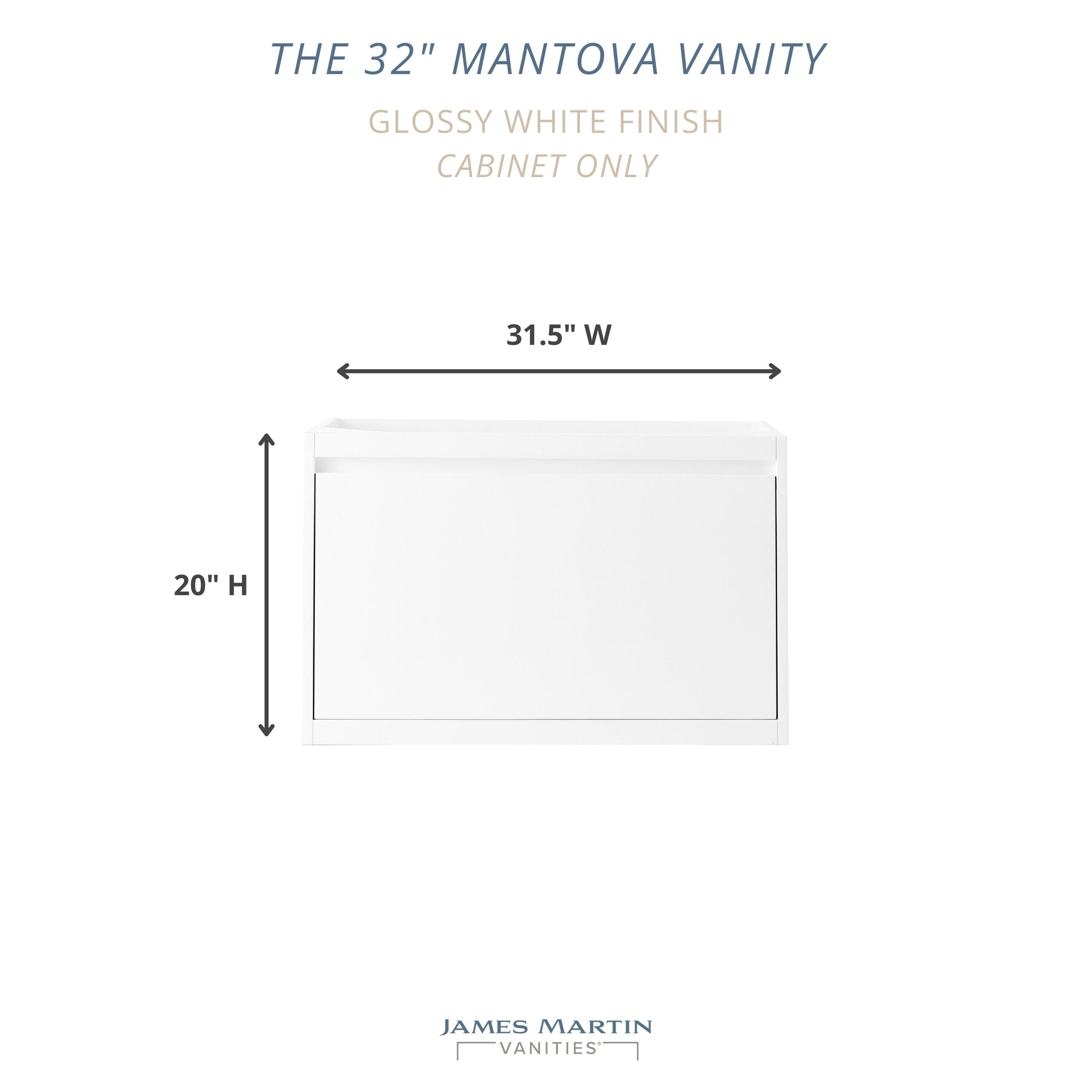 Mantova 31.5" Freestanding Single Bathroom Vanity Base Only