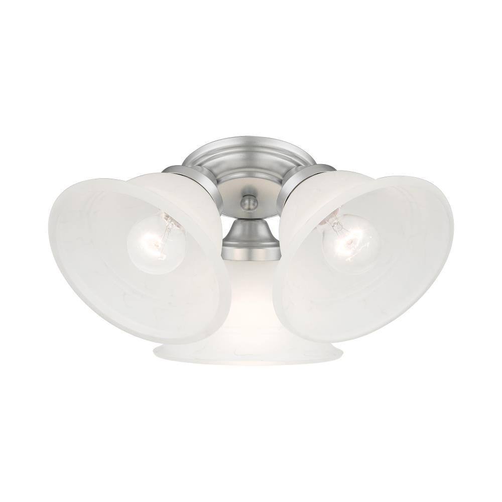 Livex Lighting Wynnewood 3 - Light Flush Mount in  Satin Nickel