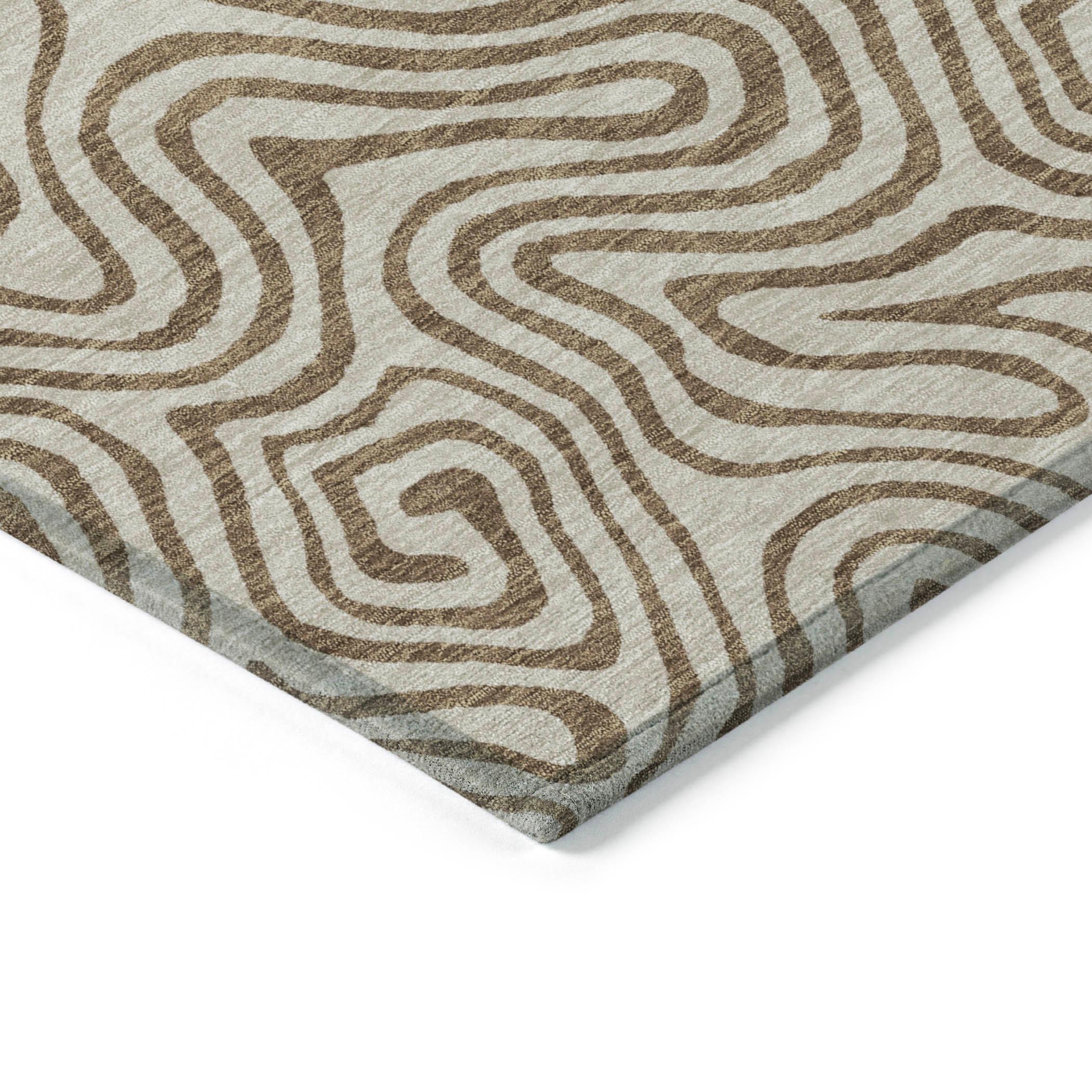 Machine Washable Indoor/Outdoor Chayden ACN1031 Beige Rug