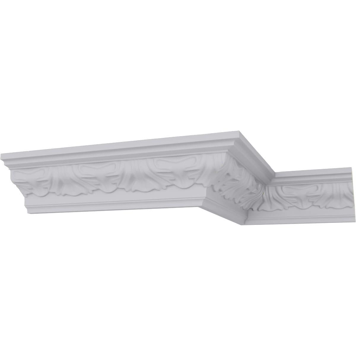 Ekena Millwork 2 1/2"H x 2 1/2"P x 3 1/2"F x 94 1/2"L Orion Crown Moulding