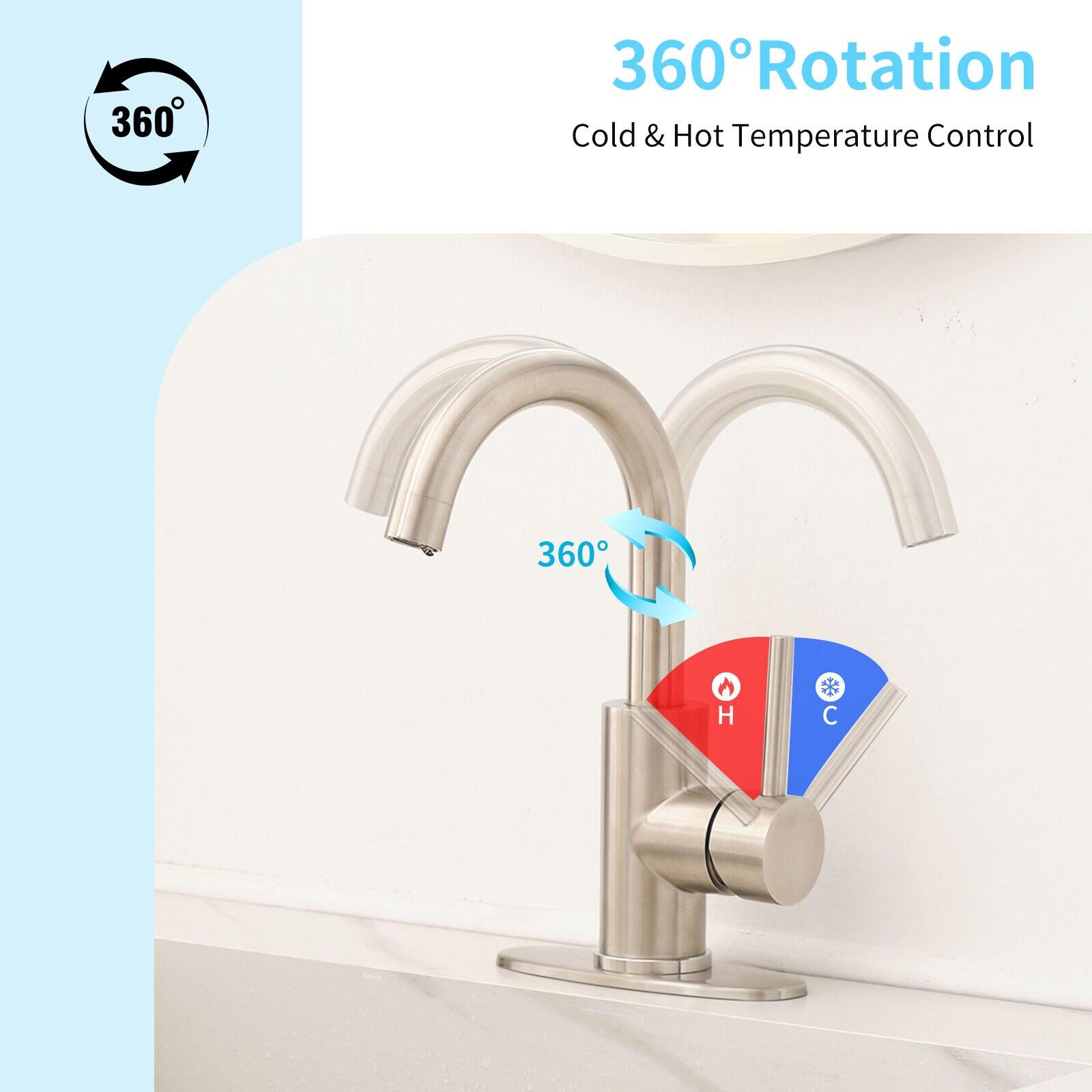 Single-Hole Single-handle Bathroom Faucet