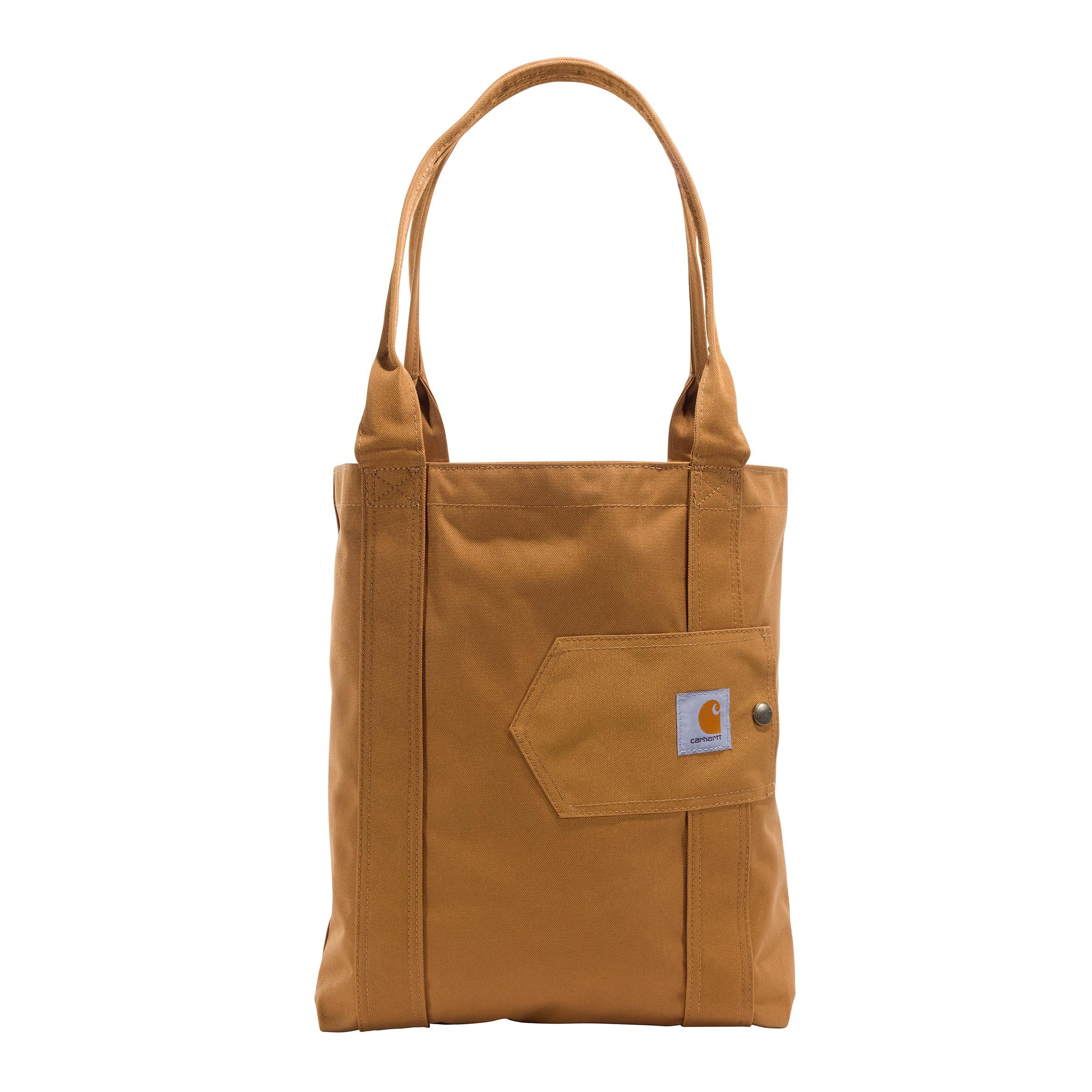 Carhartt Brown Durable Water-Resistant Nylon Tote Bag