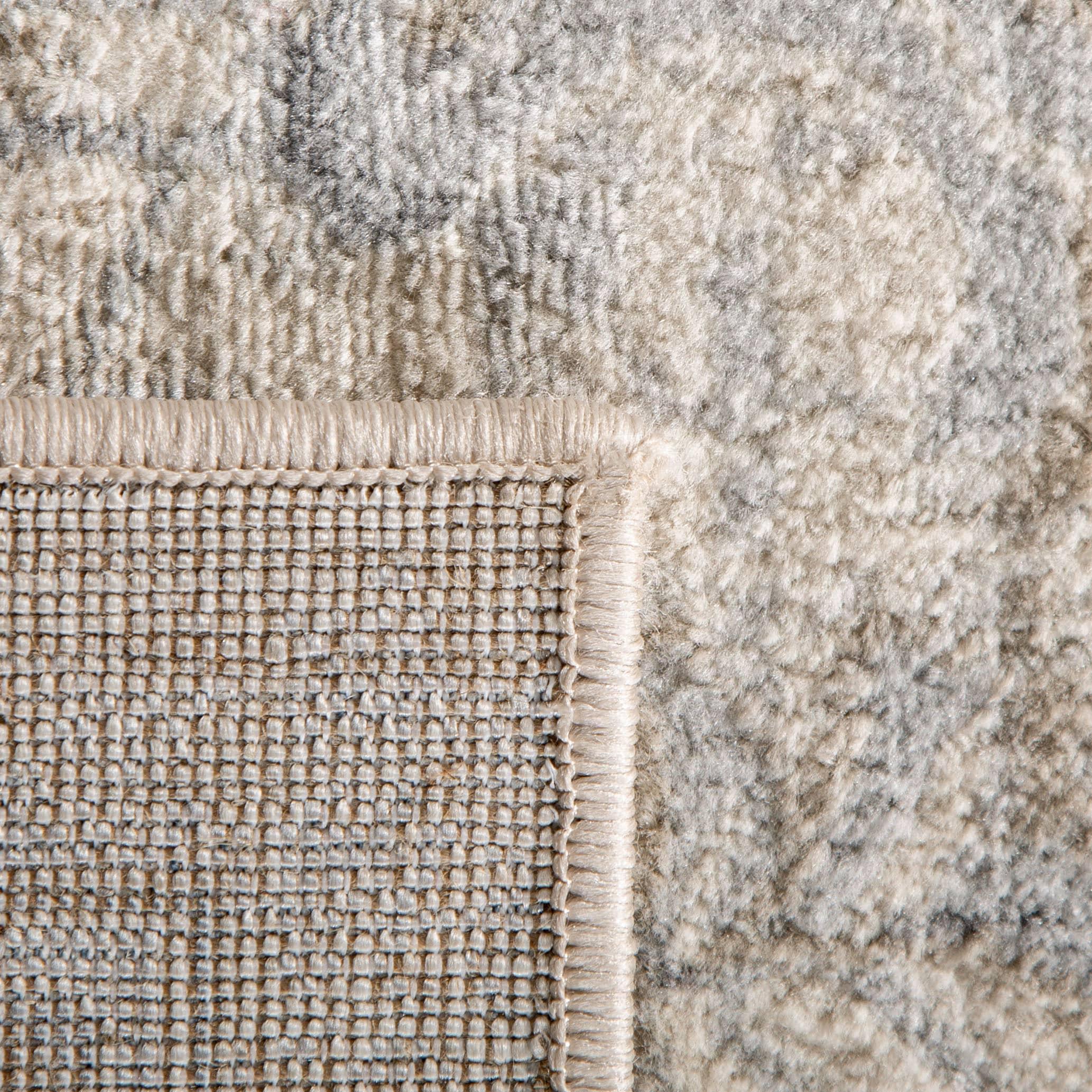 Brentwood BNT865 Power Loomed Indoor Area Rug - Cream/Grey - 8'x8' - Safavieh