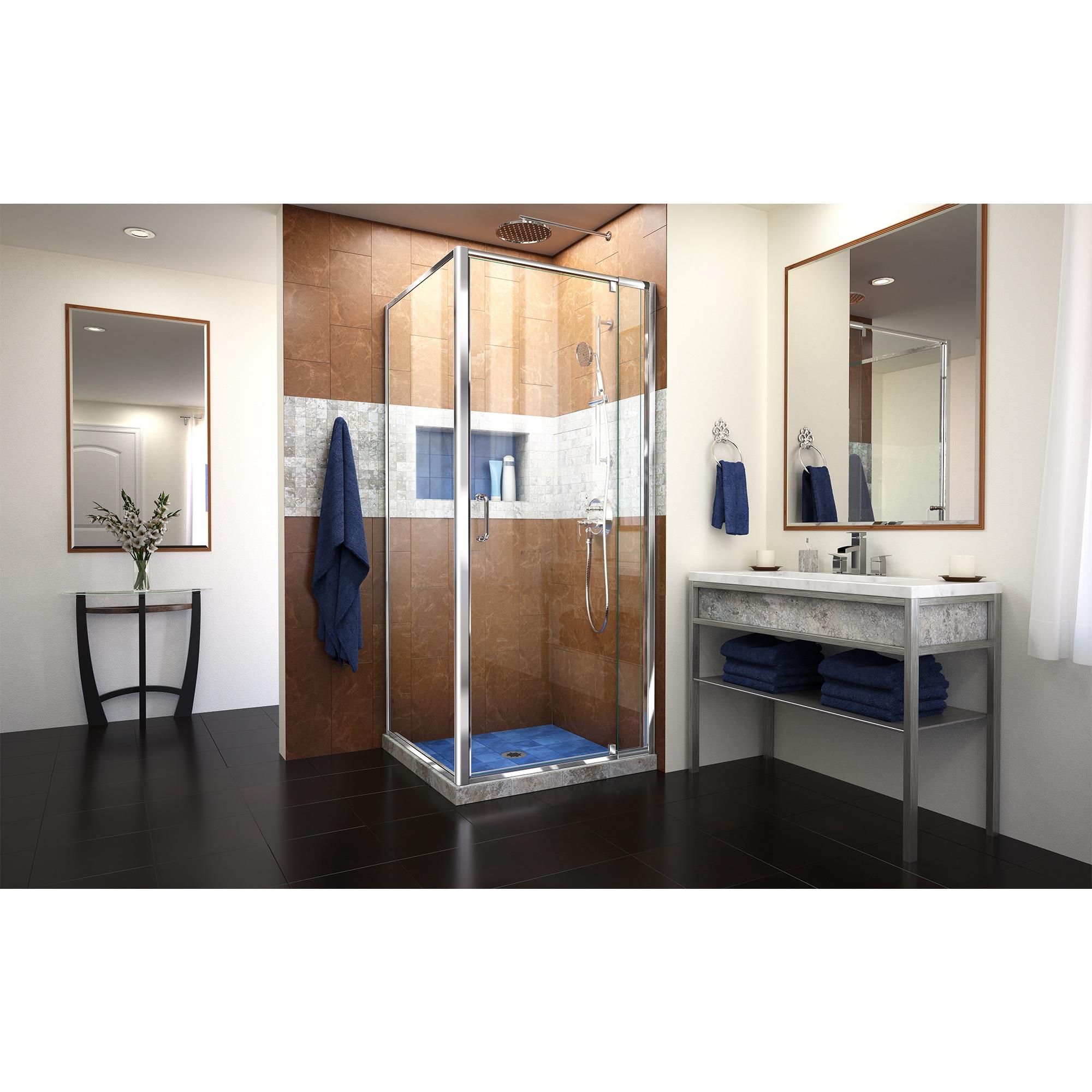 Flex 32.44" x 72" Rectangle Pivot Shower Enclosure